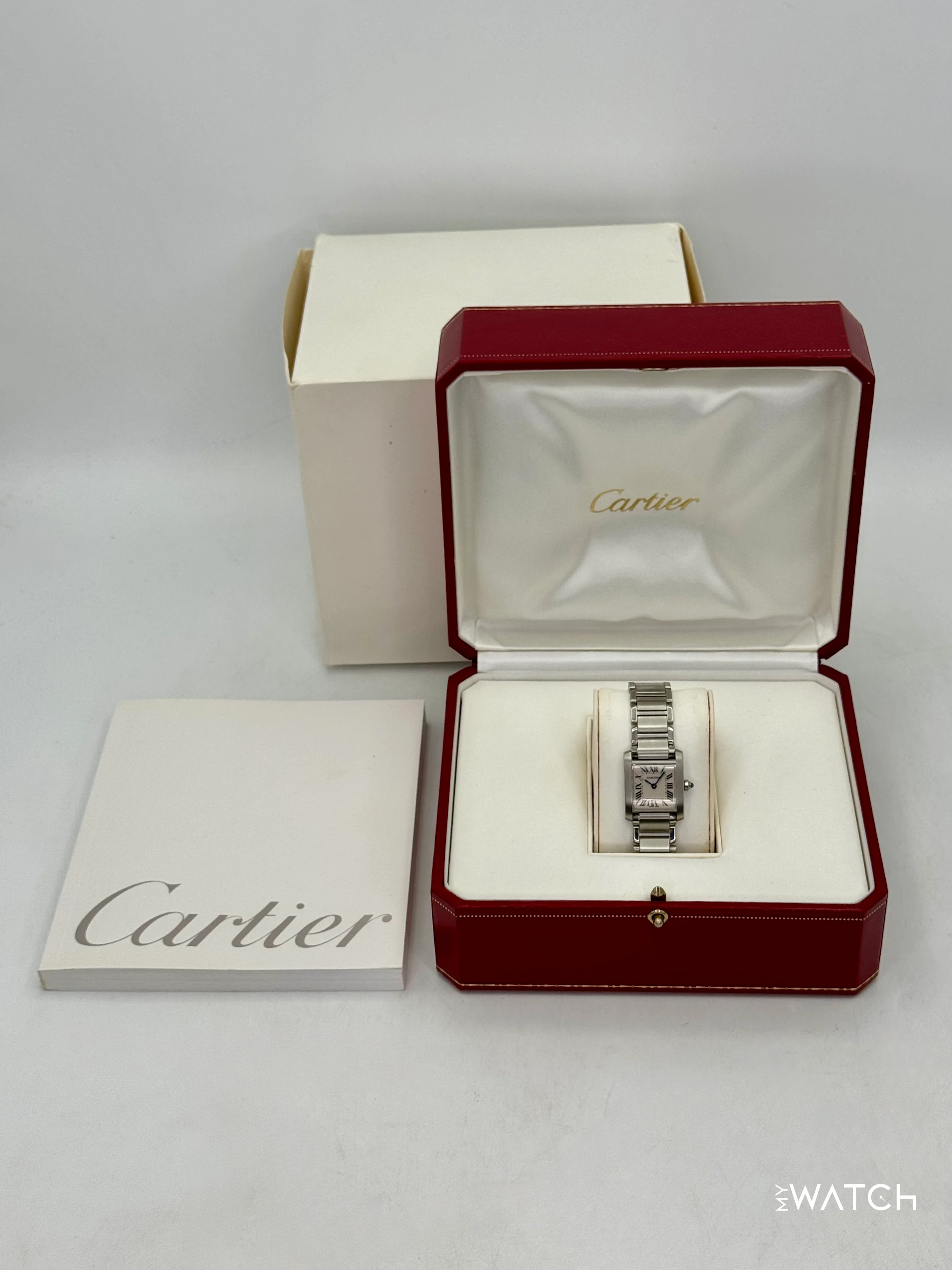 2001 Cartier Tank Francaise 20mm W51008Q3 Stainless Steel White Dial - Image 8