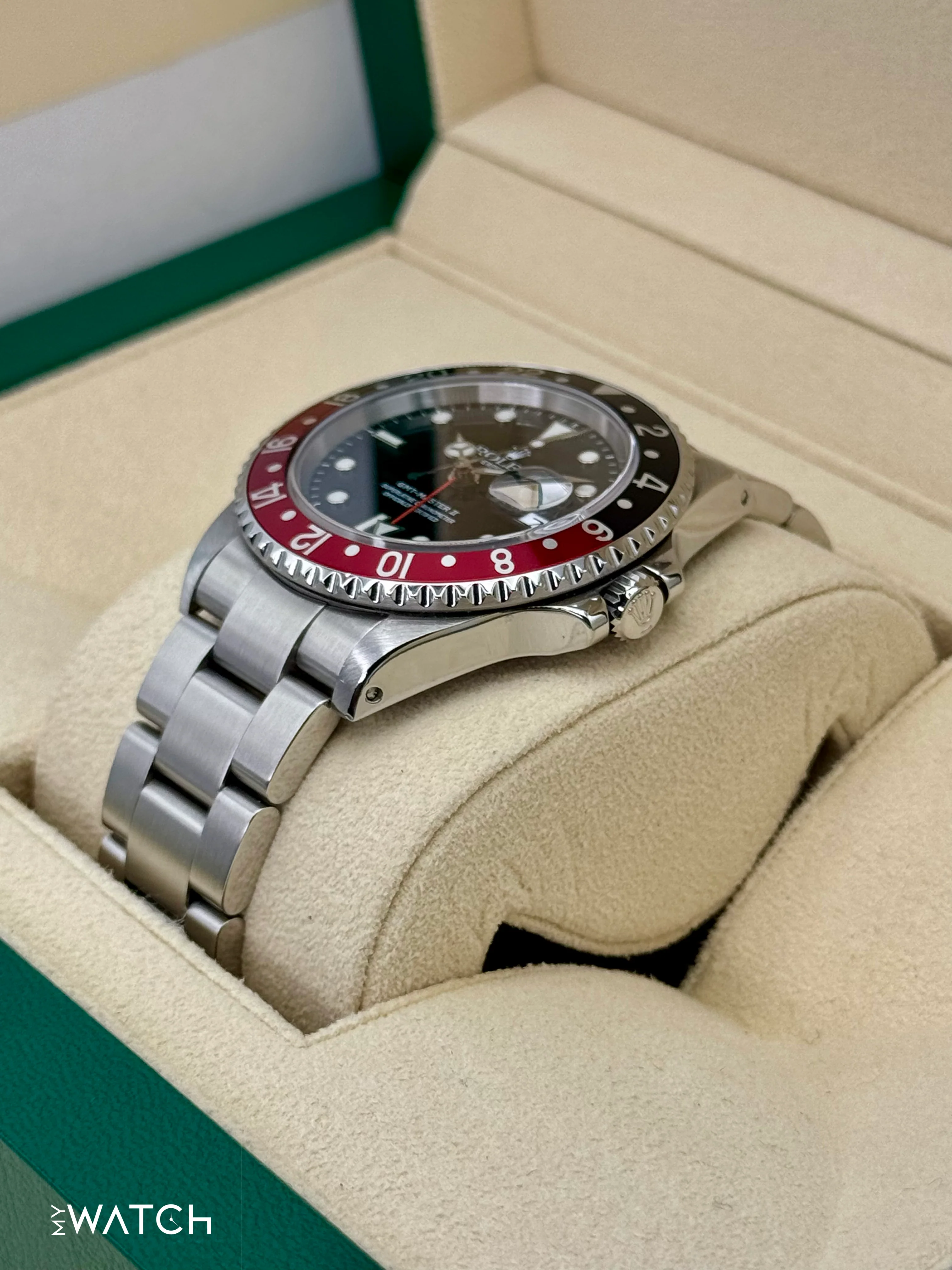 2001 Rolex GMT Master II "Coke" 40mm 16710 Stainless Steel Oyster Black Dial - Image 5