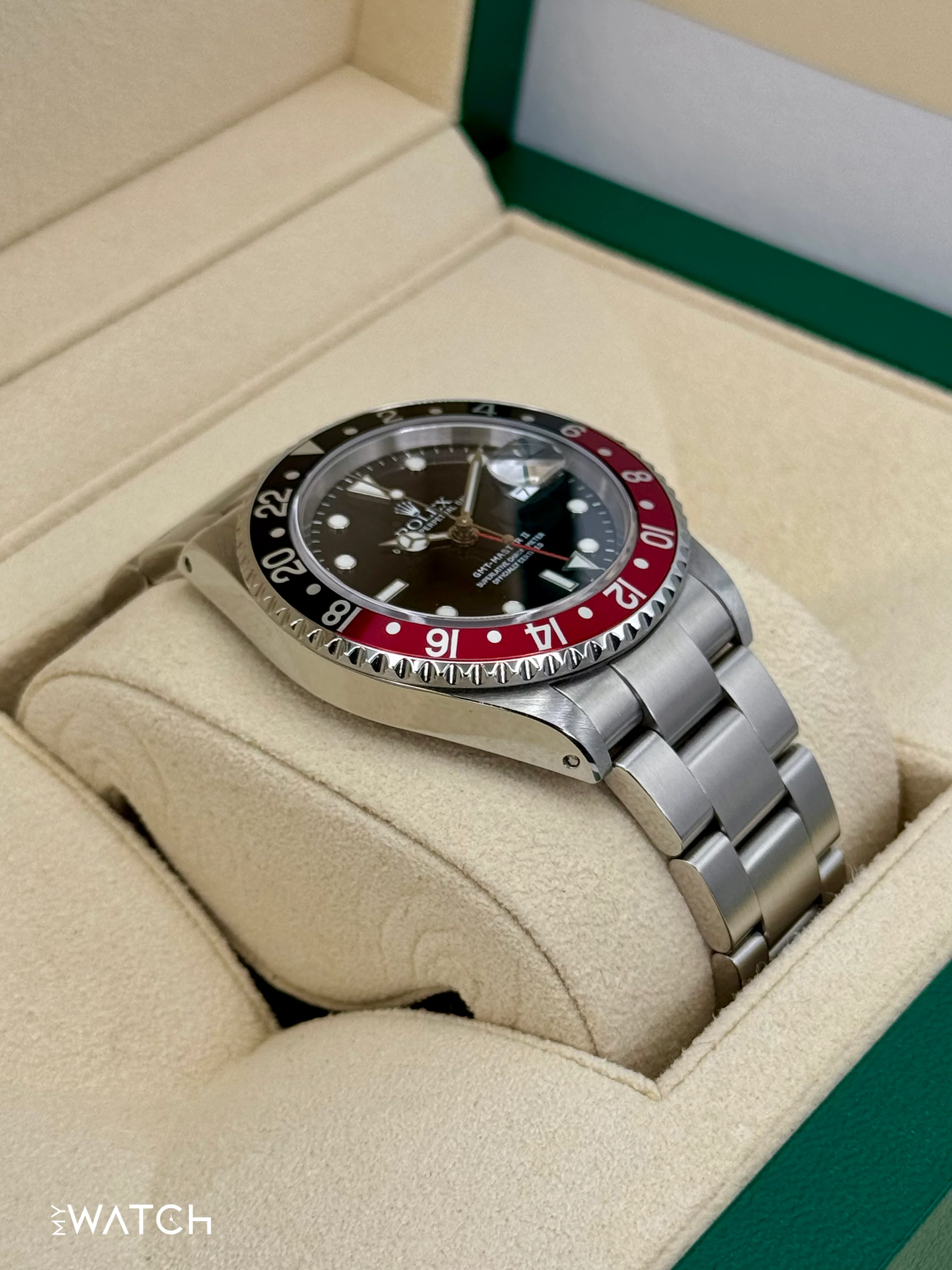 2001 Rolex GMT Master II "Coke" 40mm 16710 Stainless Steel Oyster Black Dial - Image 6