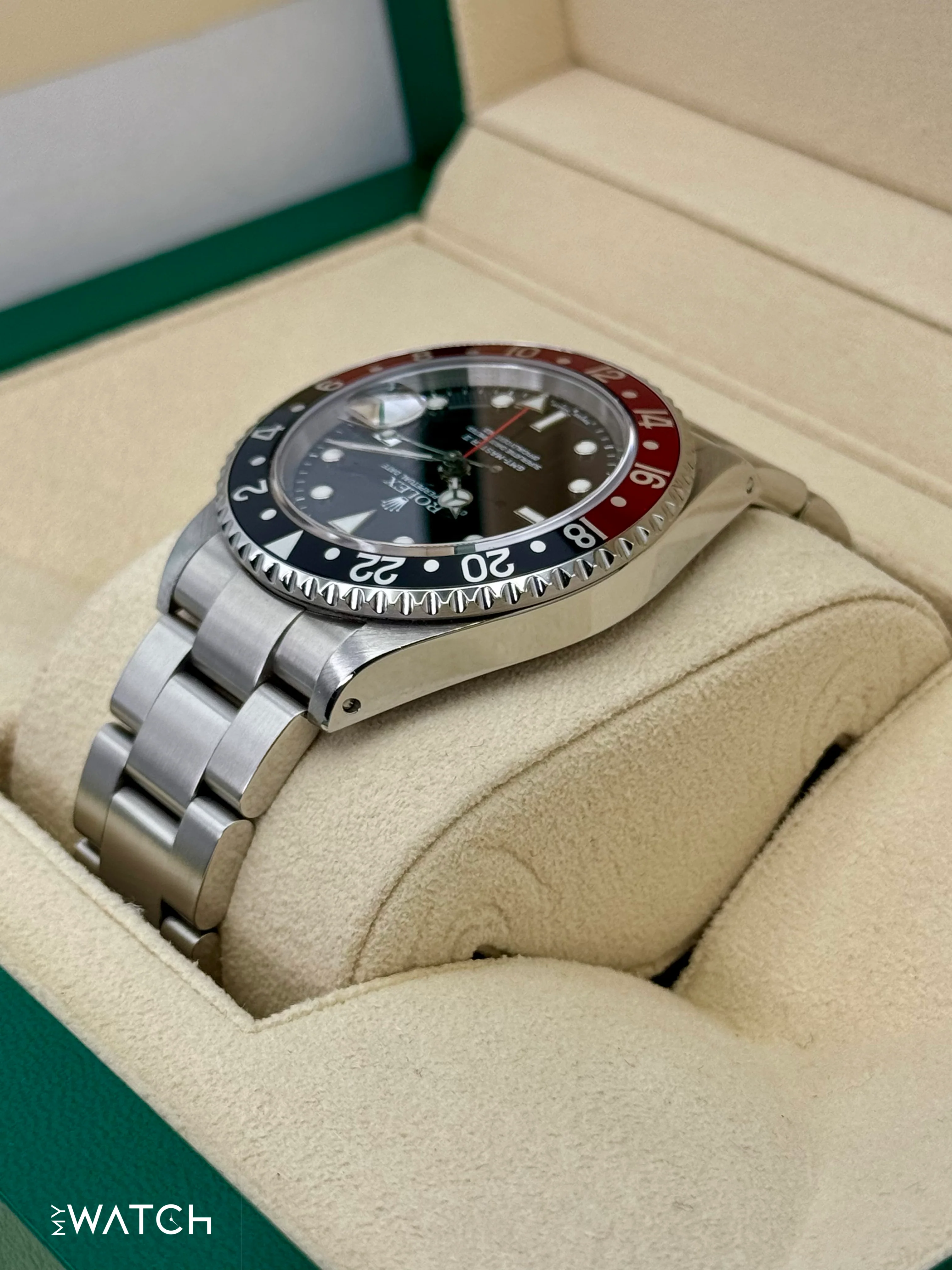 2001 Rolex GMT Master II "Coke" 40mm 16710 Stainless Steel Oyster Black Dial - Image 7