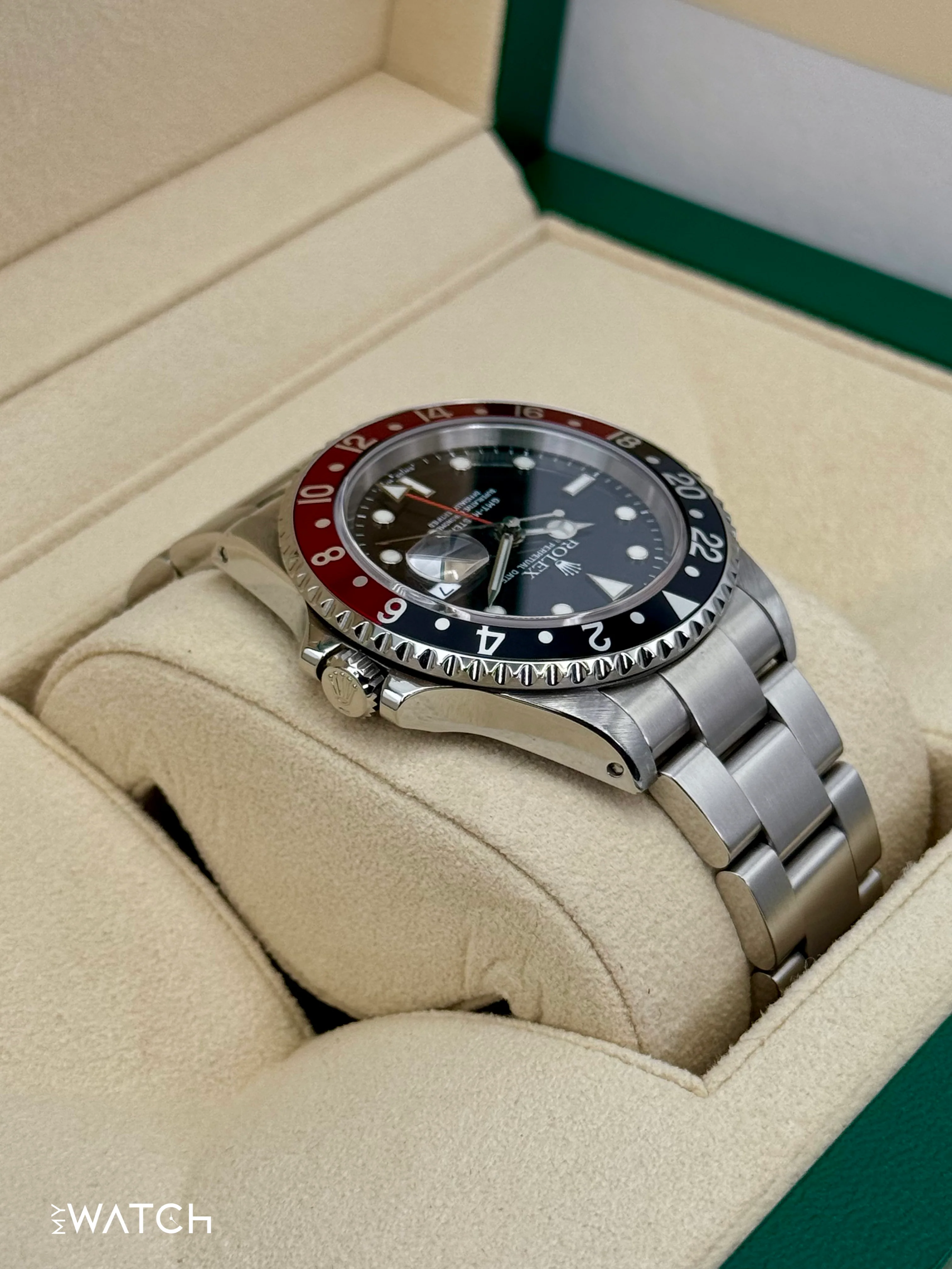 2001 Rolex GMT Master II "Coke" 40mm 16710 Stainless Steel Oyster Black Dial - Image 8