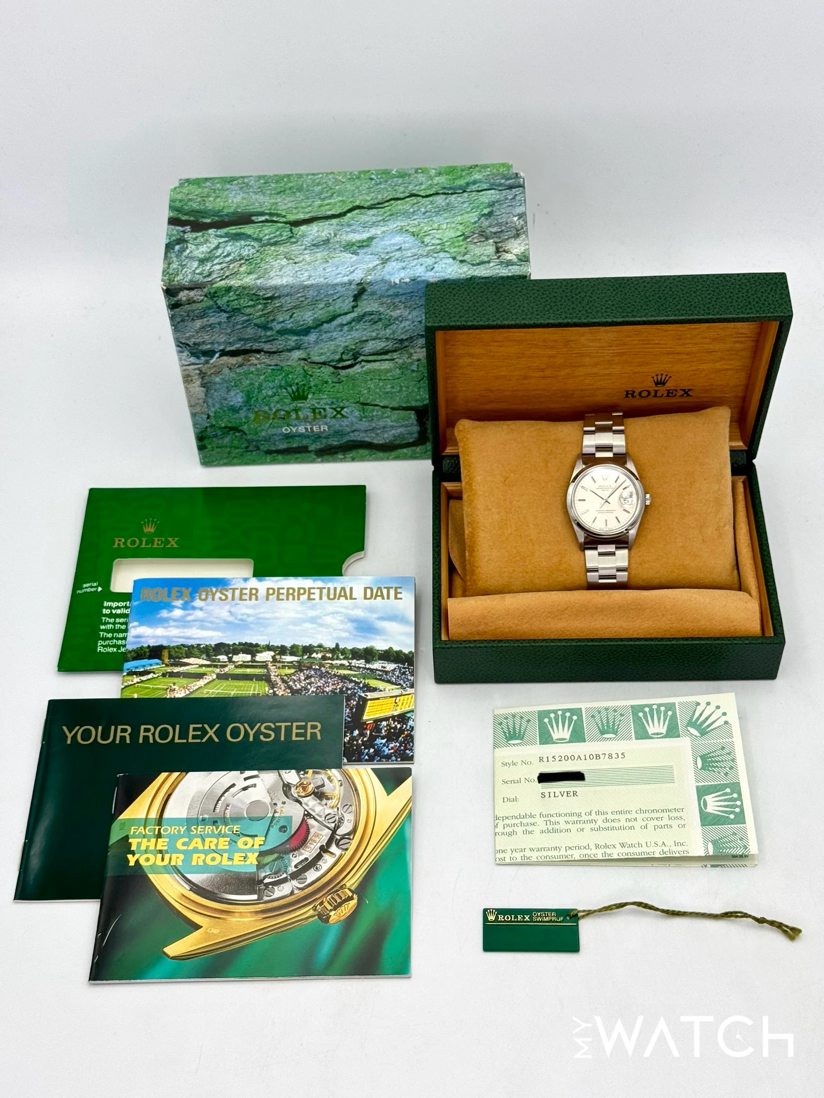 2001 Rolex Oyster Perpetual Date 34mm 15200 Stainless Steel Silver Dial - Image 10