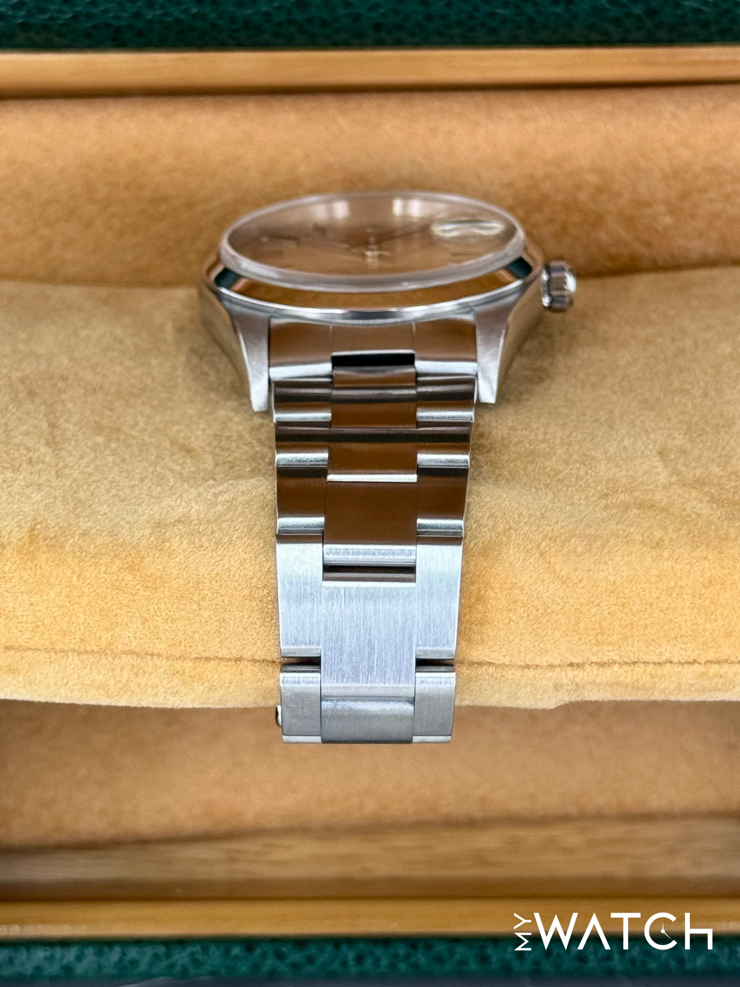 2001 Rolex Oyster Perpetual Date 34mm 15200 Stainless Steel Silver Dial - Image 3