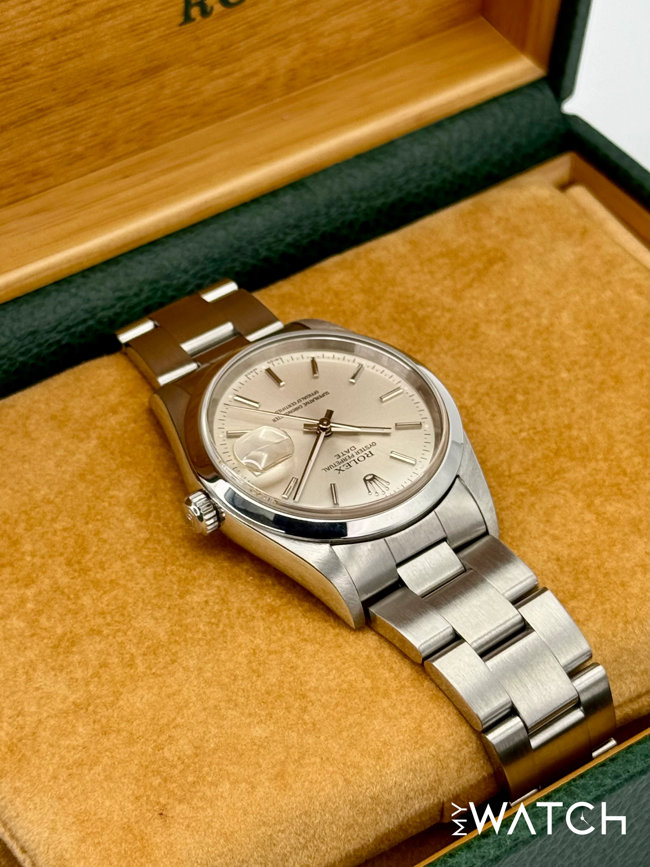 2001 Rolex Oyster Perpetual Date 34mm 15200 Stainless Steel Silver Dial - Image 8