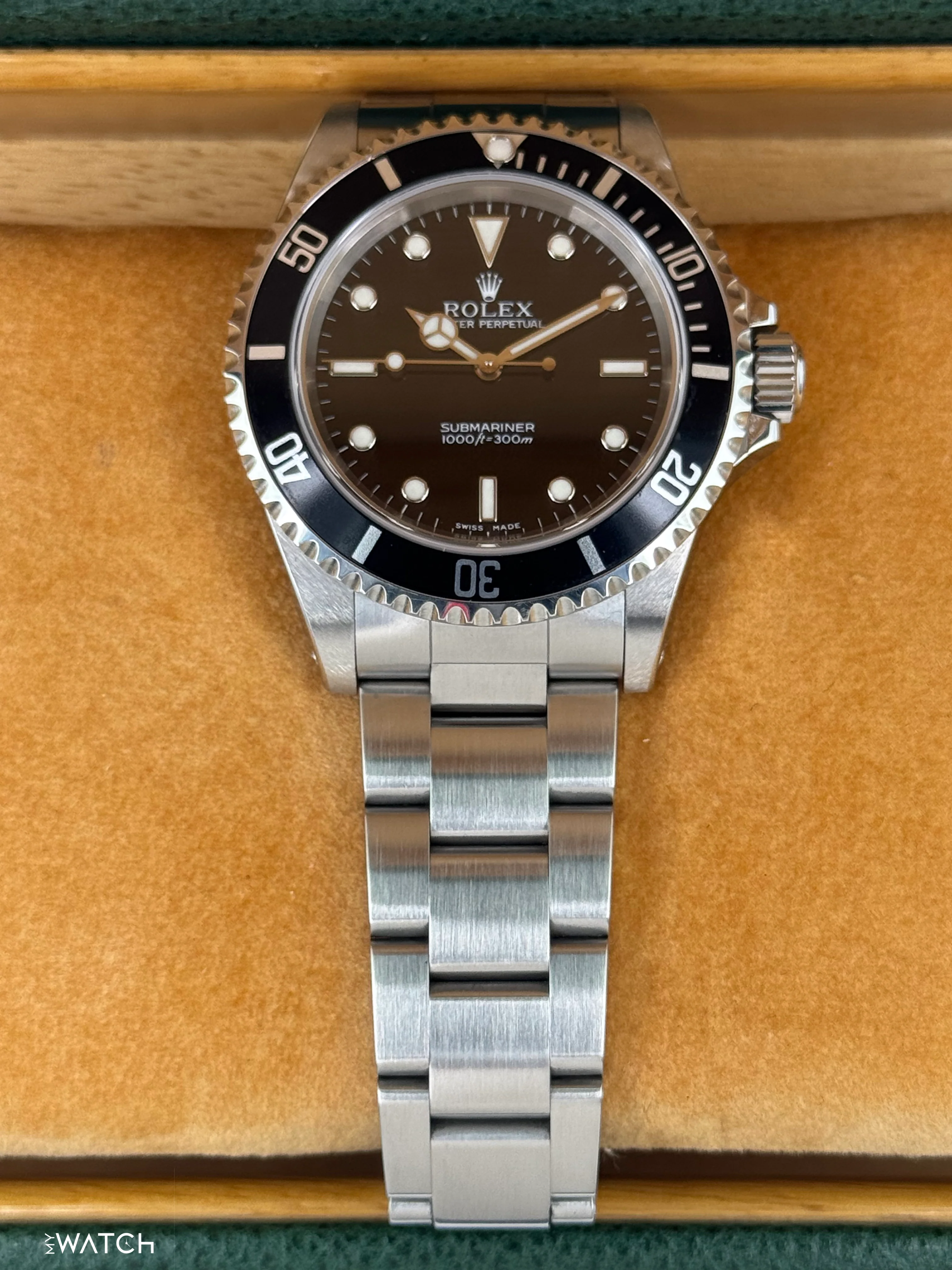 2001 Rolex Submariner 40mm 14060M Stainless Steel Two-Liner Black Dial - Image 3