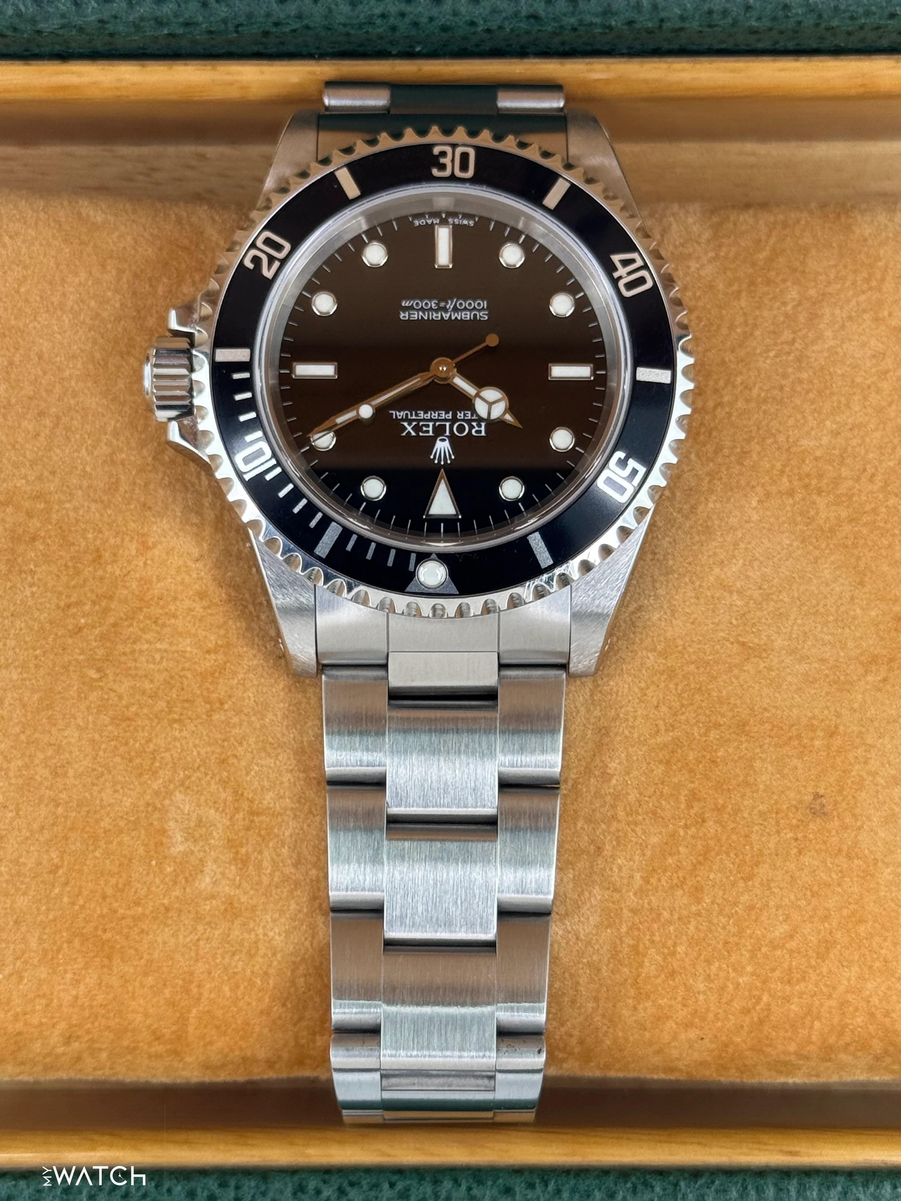 2001 Rolex Submariner 40mm 14060M Stainless Steel Two-Liner Black Dial - Image 4