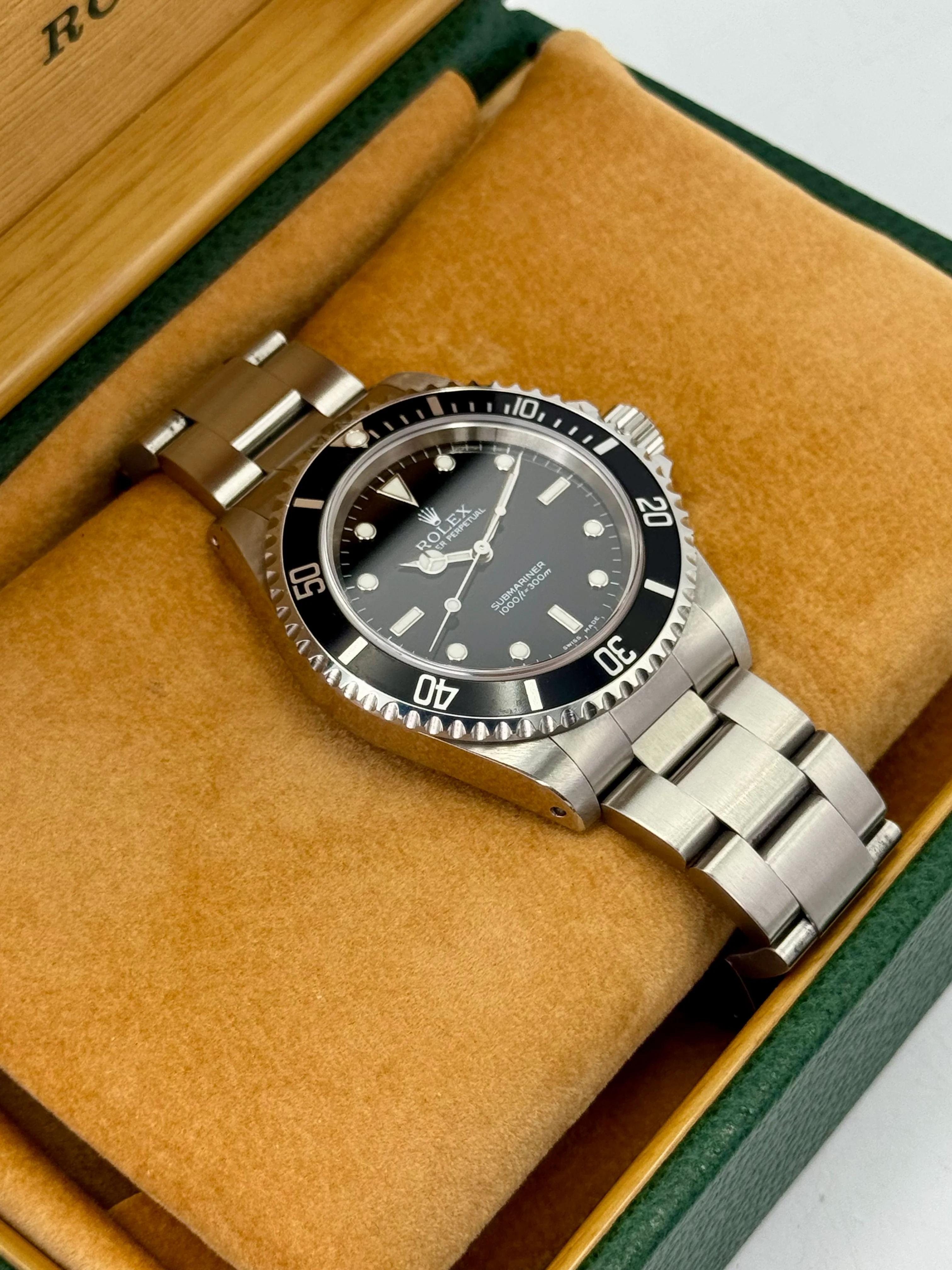 2001 Rolex Submariner 40mm 14060M Stainless Steel Two-Liner Black Dial - Image 6