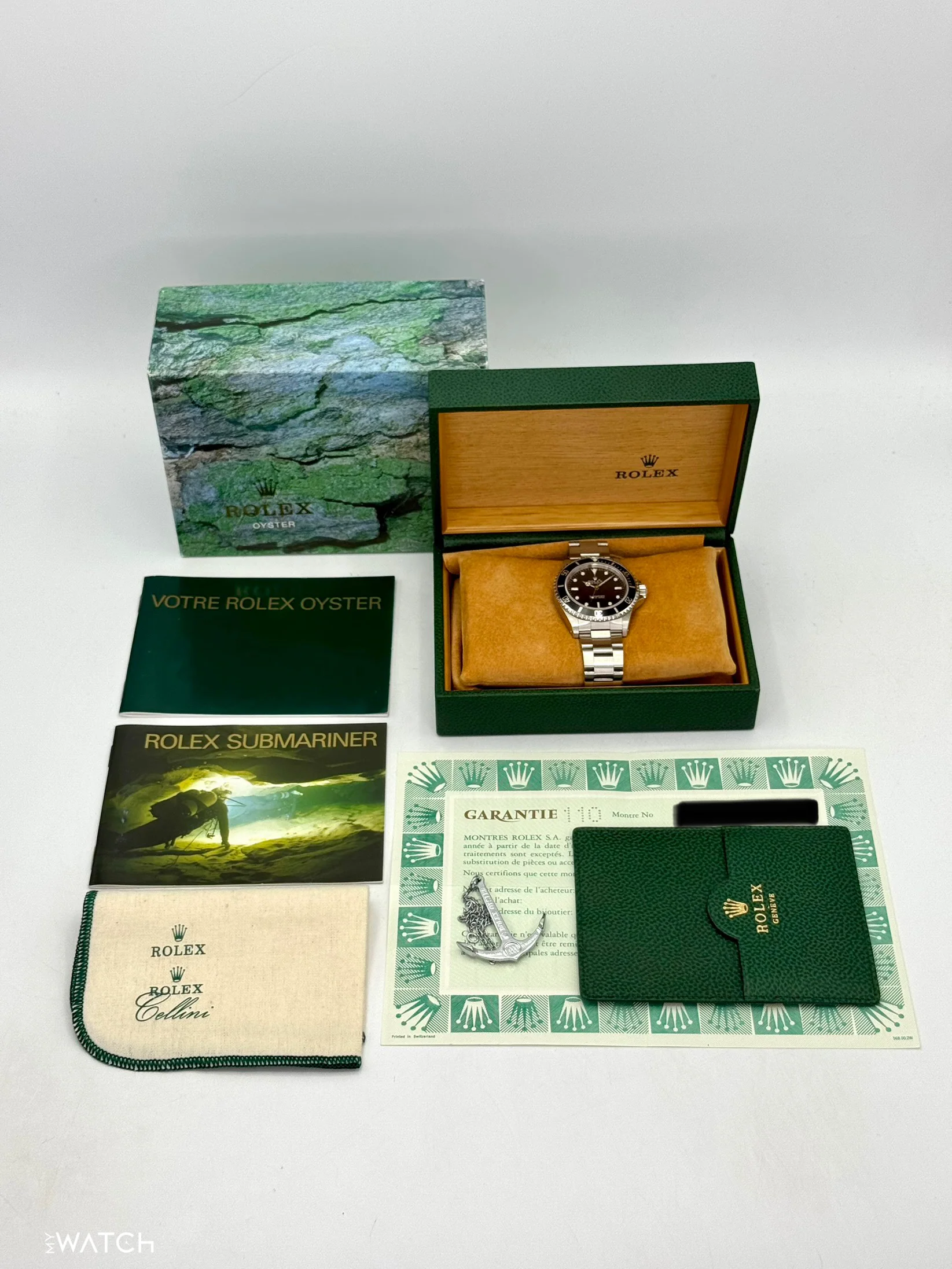 2001 Rolex Submariner 40mm 14060M Stainless Steel Two-Liner Black Dial - Image 9