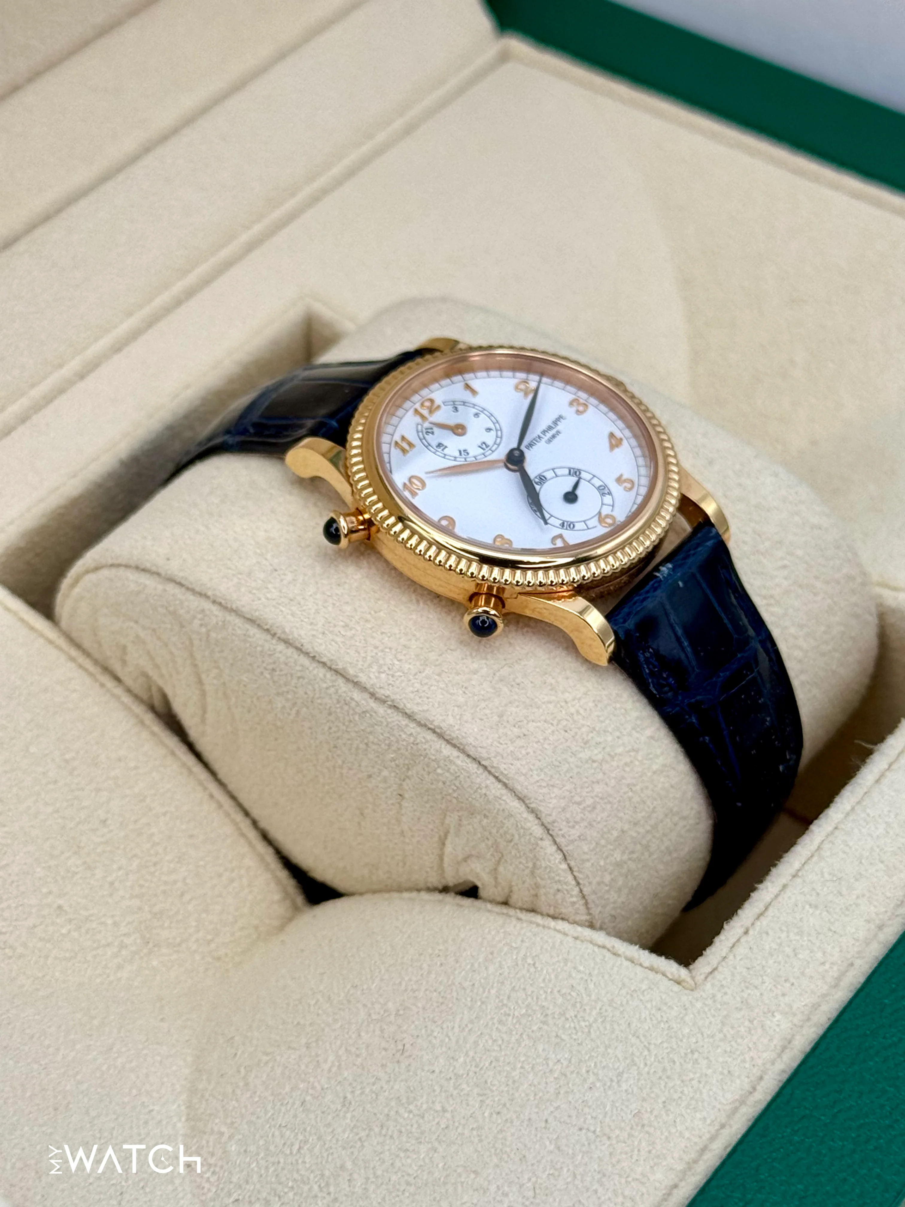 2002 Patek Philippe Travel Time 18k 29mm 4864R Yellow Gold White Dial - Image 6