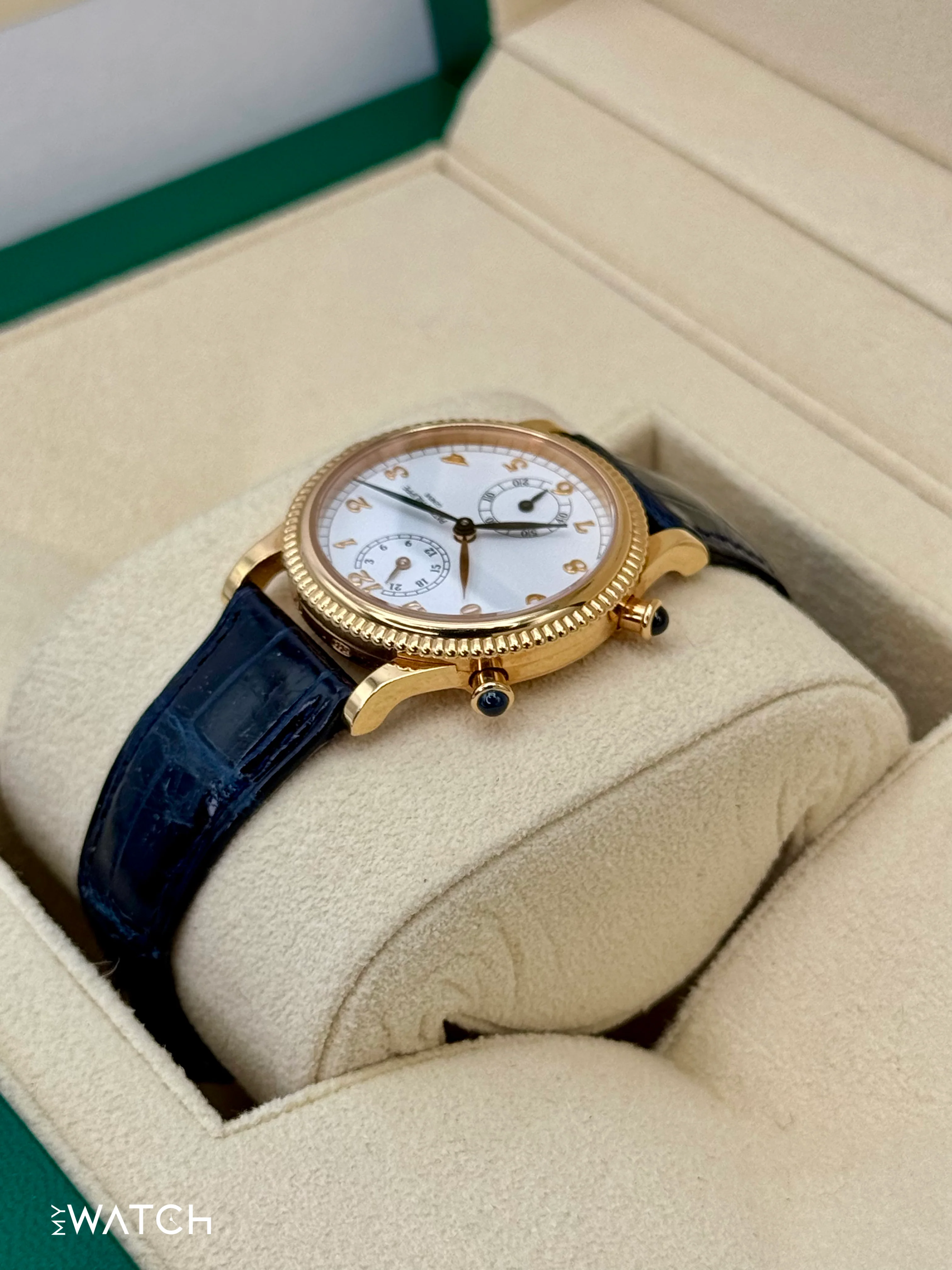 2002 Patek Philippe Travel Time 18k 29mm 4864R Yellow Gold White Dial - Image 7