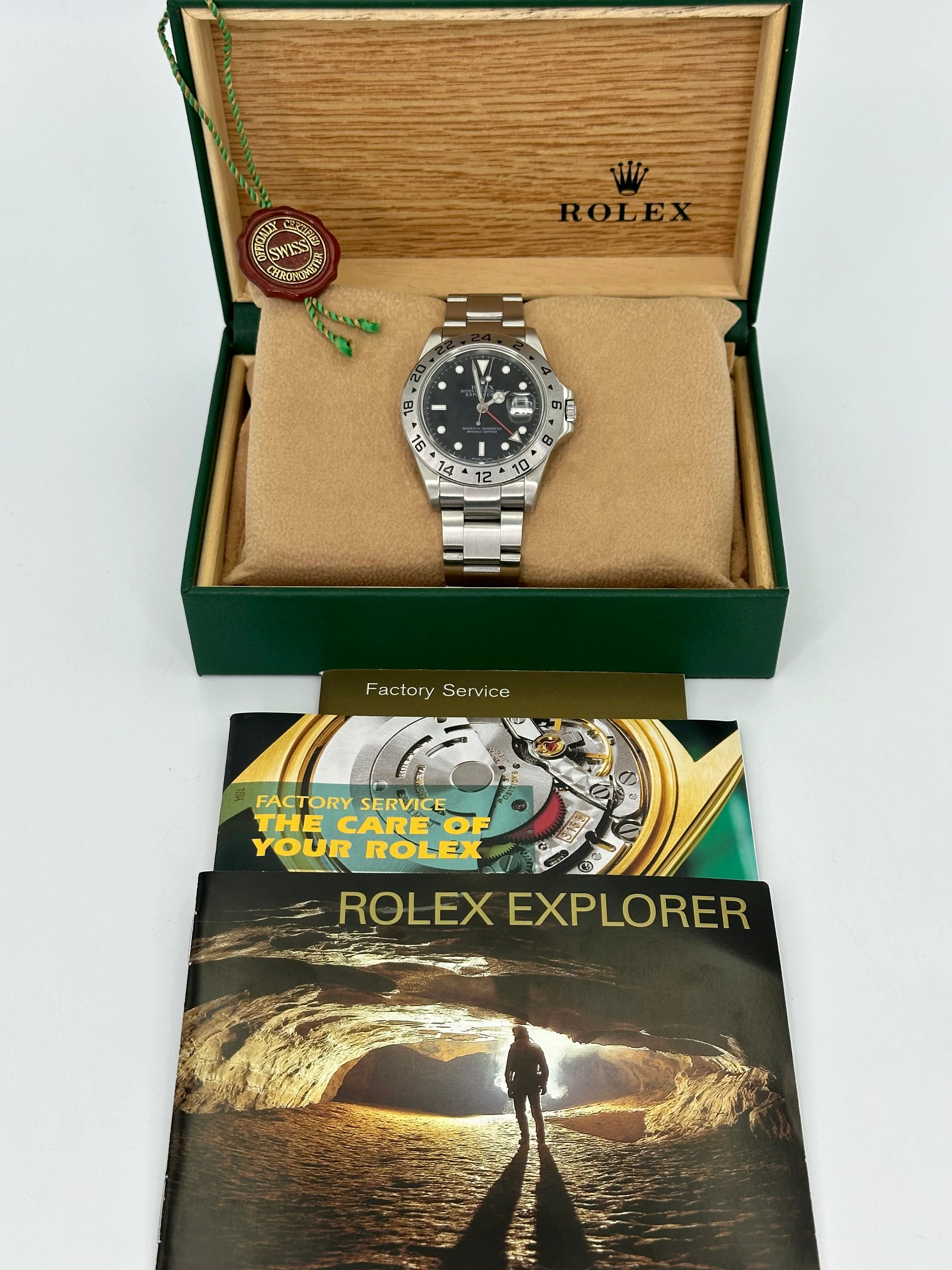 2002 Rolex Explorer II 40mm 16570 Stainless Steel Black Dial - Image 11