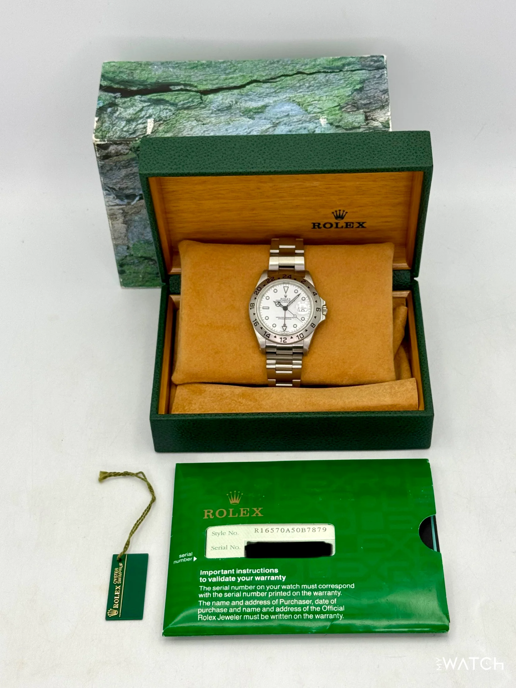 2002 Rolex Explorer II 40mm 16570 Stainless Steel Polar White Dial - Image 7