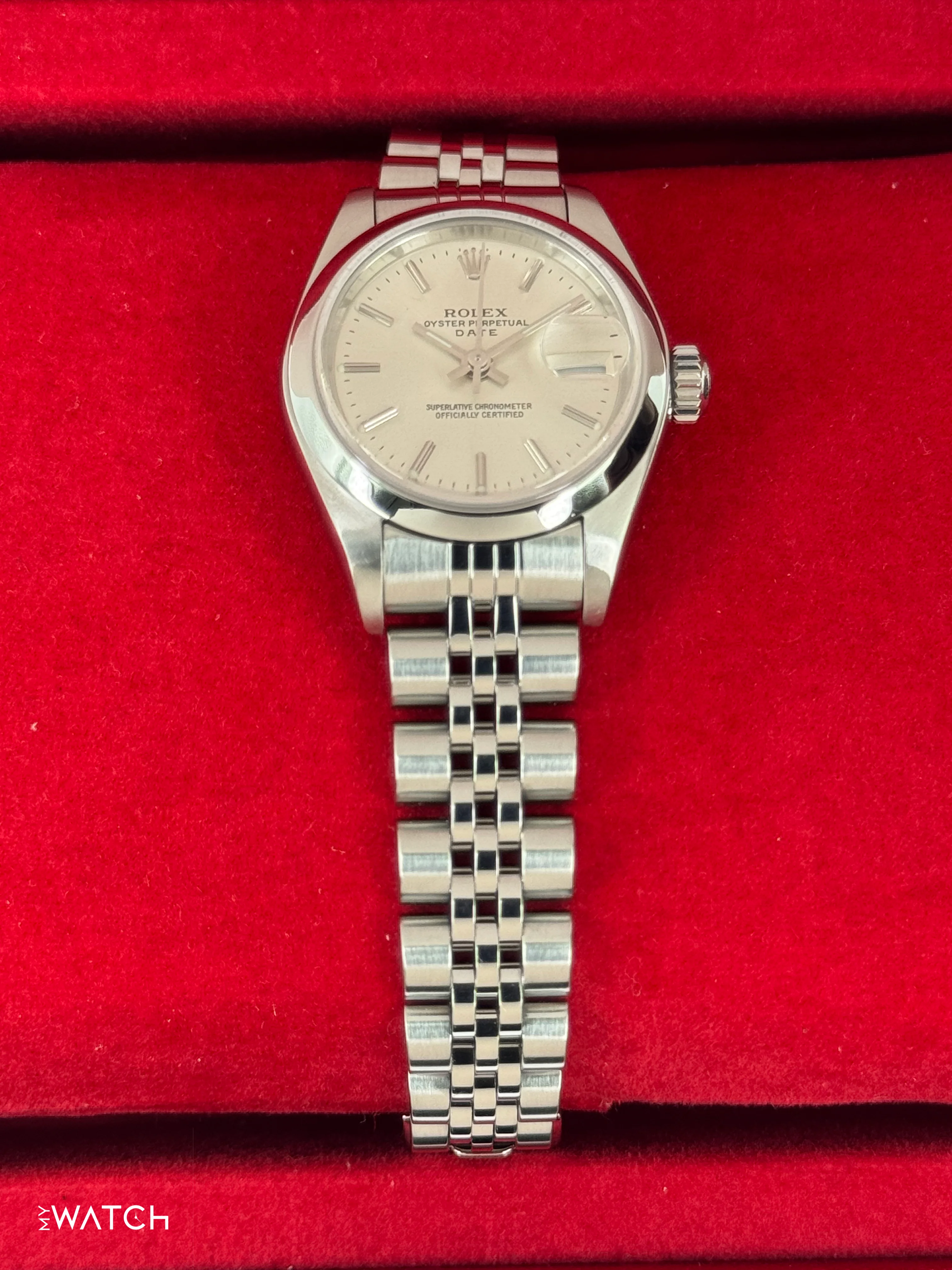 2002 Rolex Lady Datejust 26mm 79160 Stainless Steel Jubilee Silver Dial - Image 2