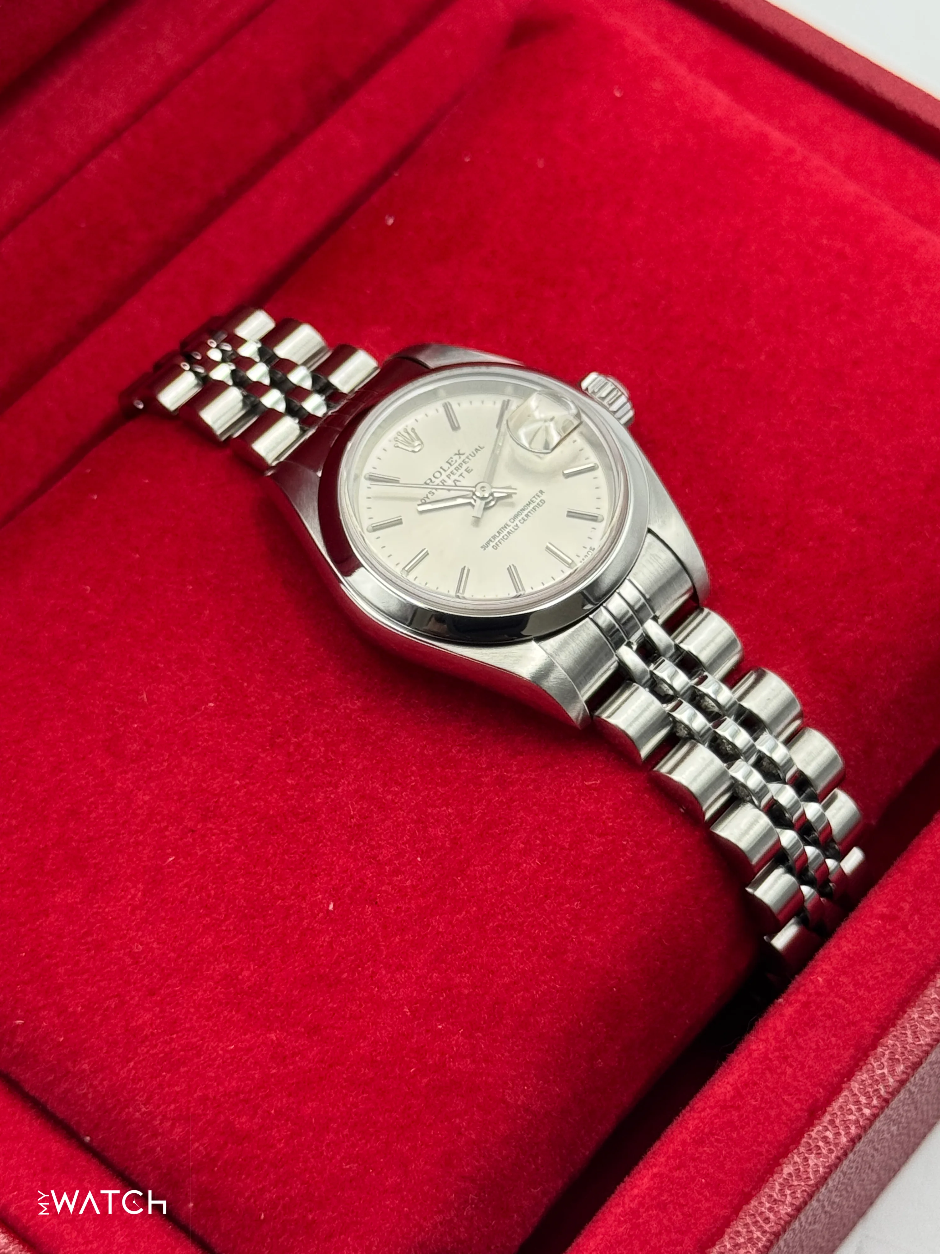 2002 Rolex Lady Datejust 26mm 79160 Stainless Steel Jubilee Silver Dial - Image 5