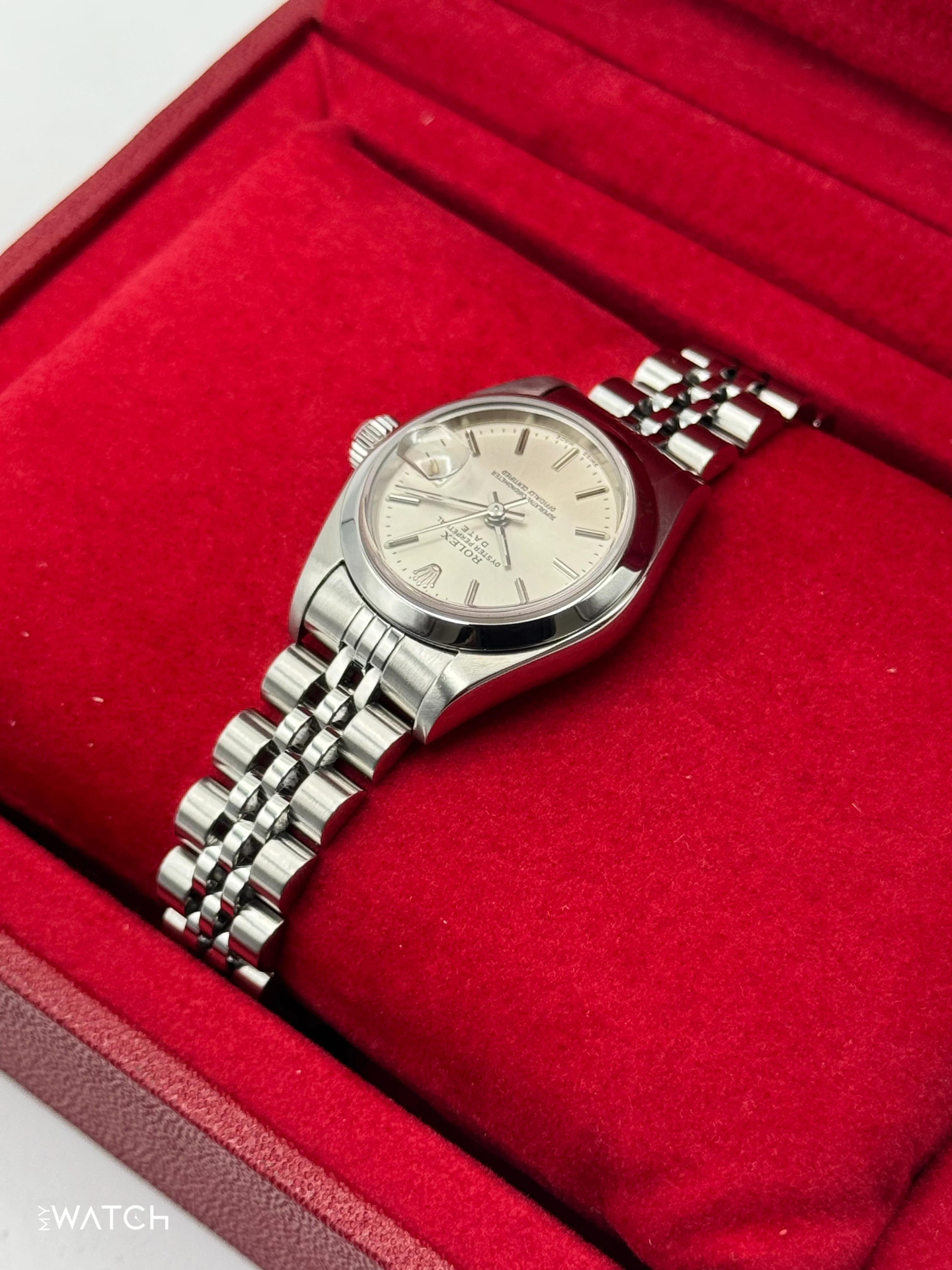 2002 Rolex Lady Datejust 26mm 79160 Stainless Steel Jubilee Silver Dial - Image 6