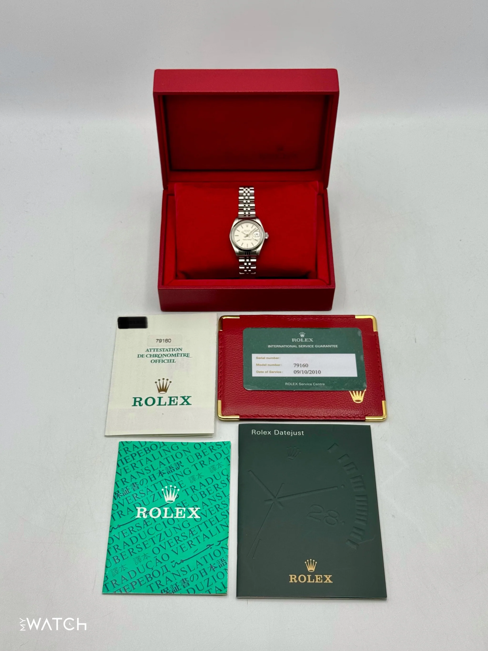2002 Rolex Lady Datejust 26mm 79160 Stainless Steel Jubilee Silver Dial - Image 9
