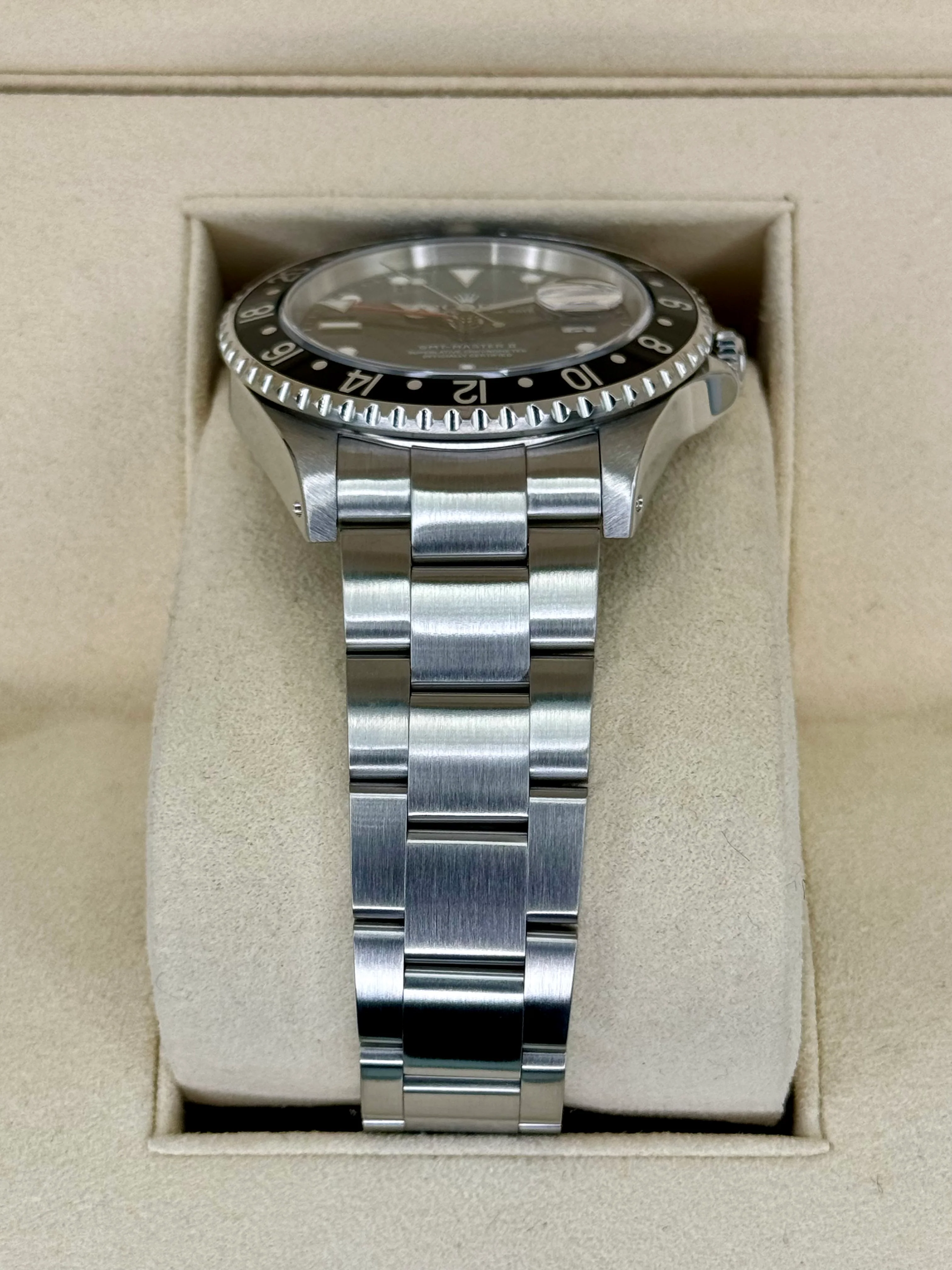 2003 Rolex GMT-Master II 40mm 16710LN Stainless Steel Black Dial - Image 3