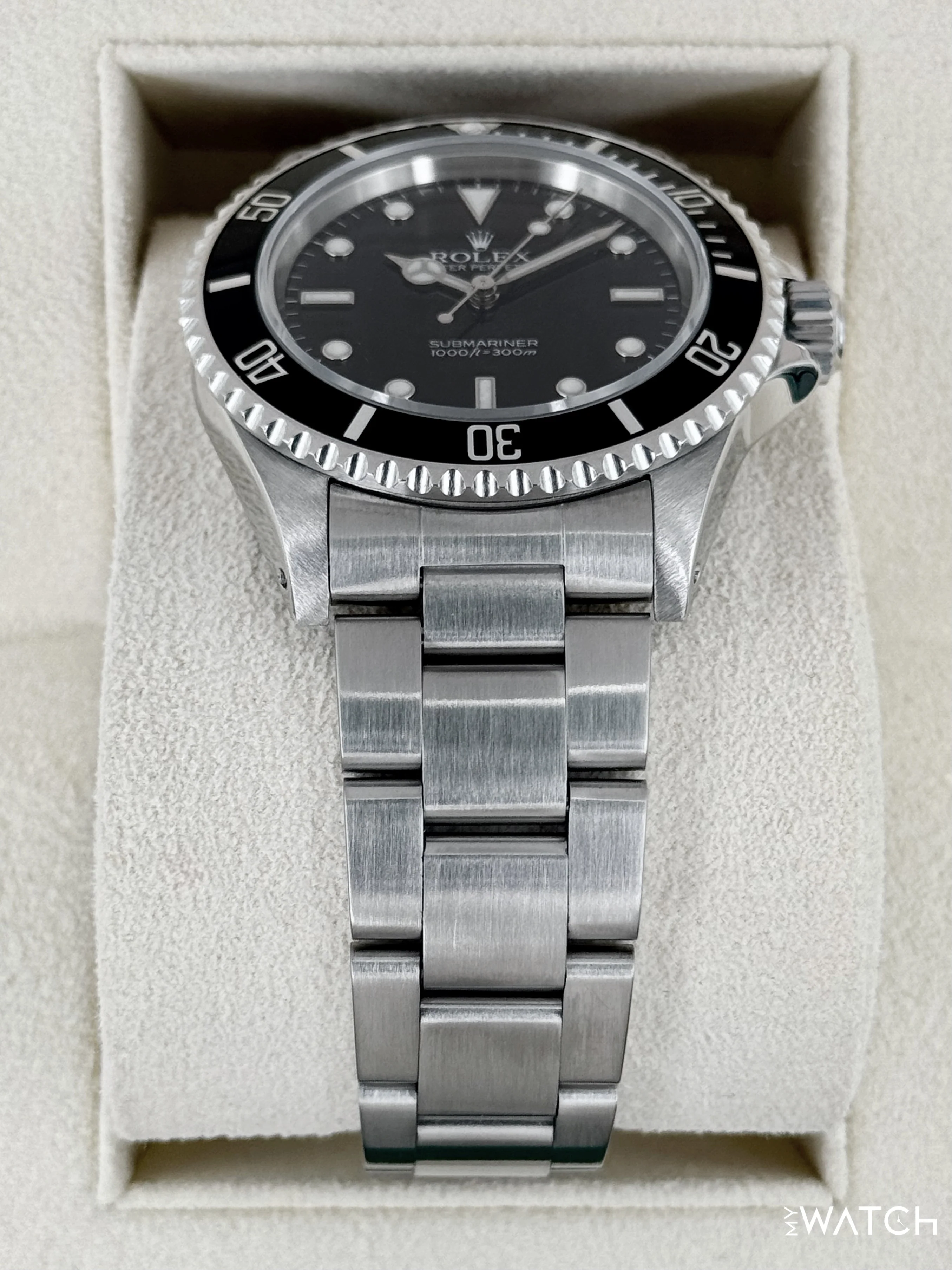 2004 Rolex Submariner 40mm 14060M Stainless Steel Two-Liner Black Dial - Image 3