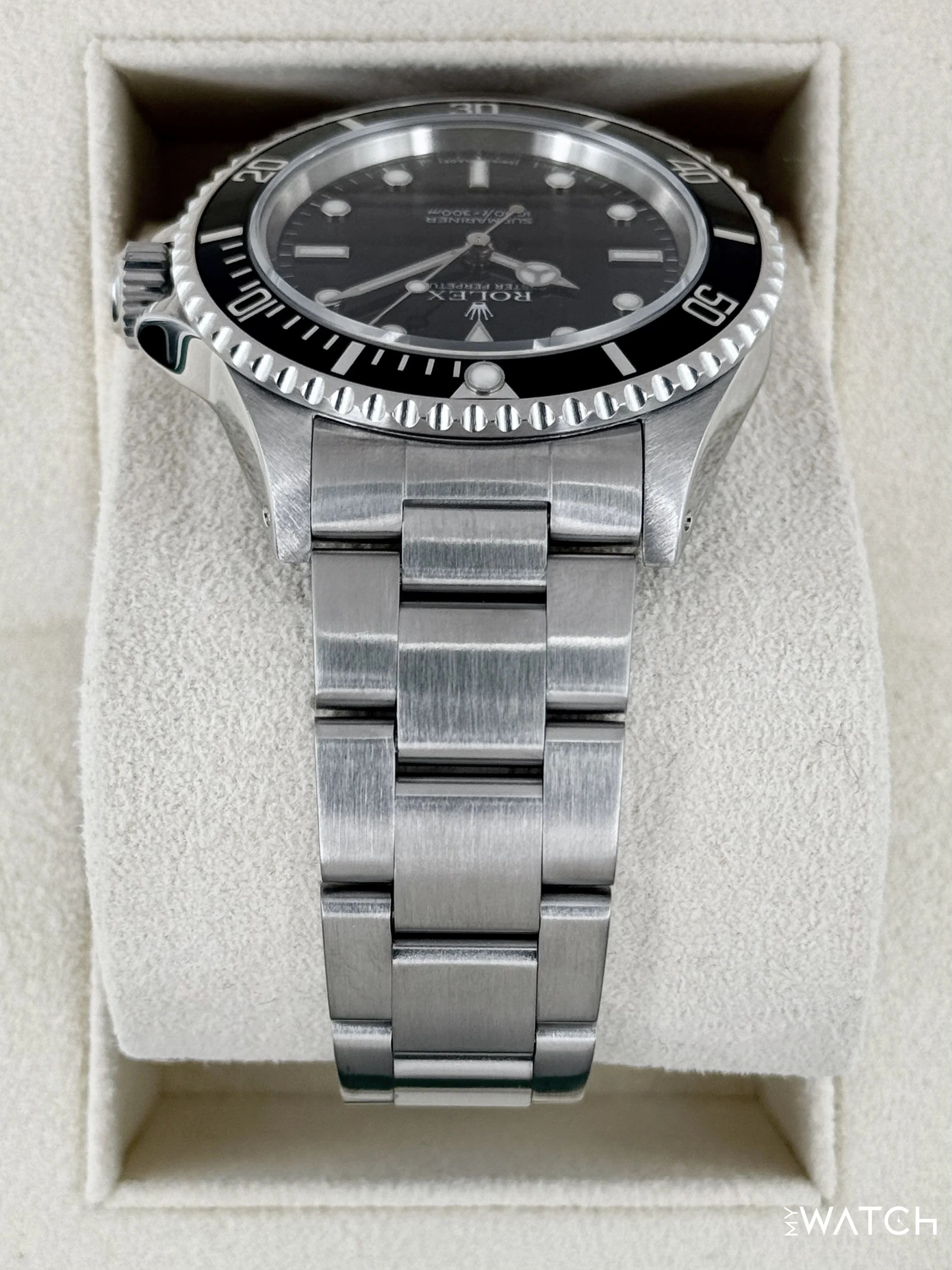 2004 Rolex Submariner 40mm 14060M Stainless Steel Two-Liner Black Dial - Image 4