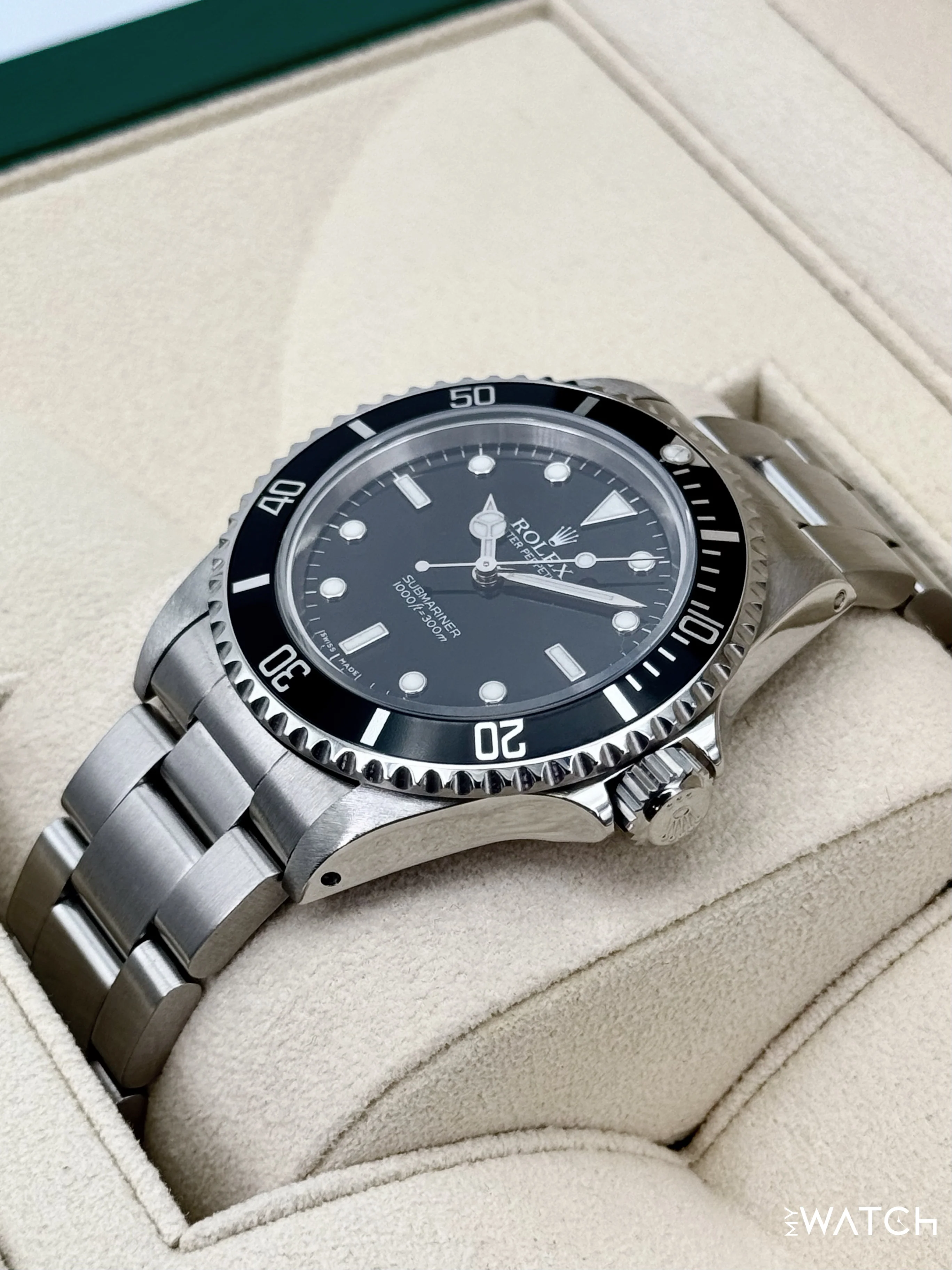 2004 Rolex Submariner 40mm 14060M Stainless Steel Two-Liner Black Dial - Image 5