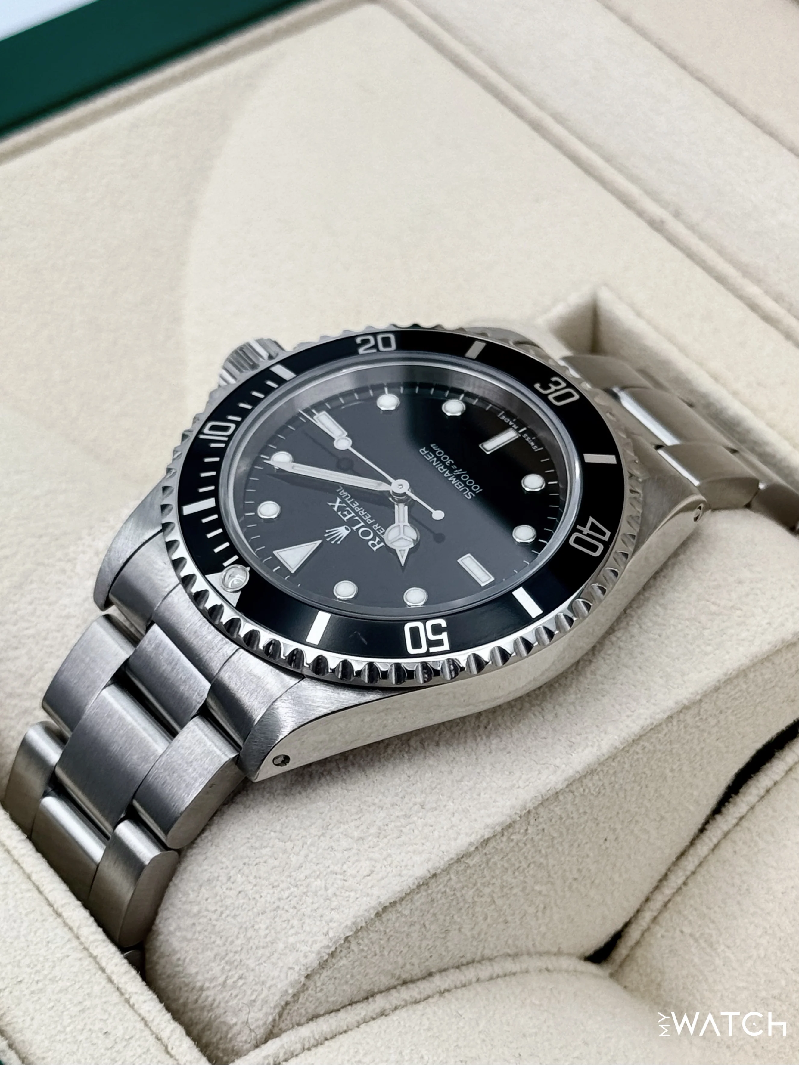 2004 Rolex Submariner 40mm 14060M Stainless Steel Two-Liner Black Dial - Image 7