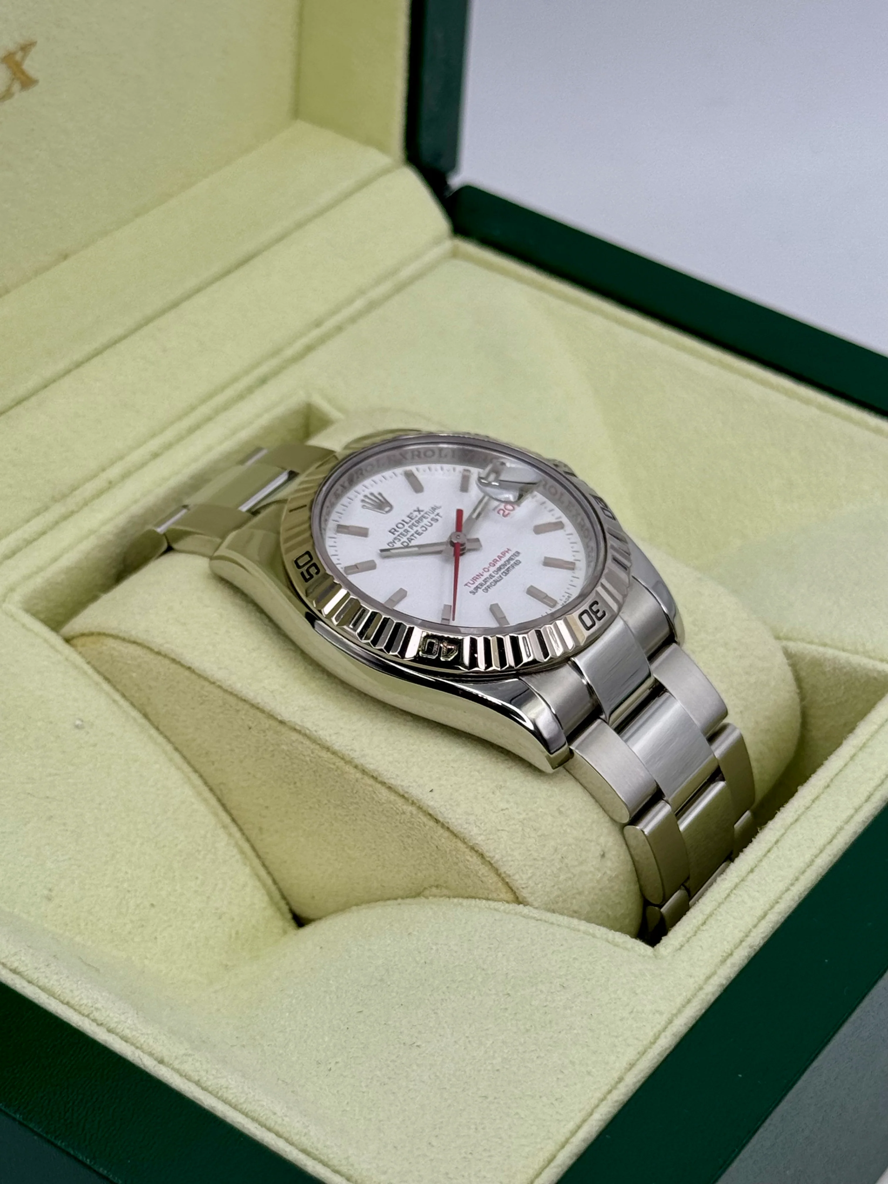 2005 Rolex Datejust Turn-O-Graph 36mm 116264 Oyster White Dial - Image 4