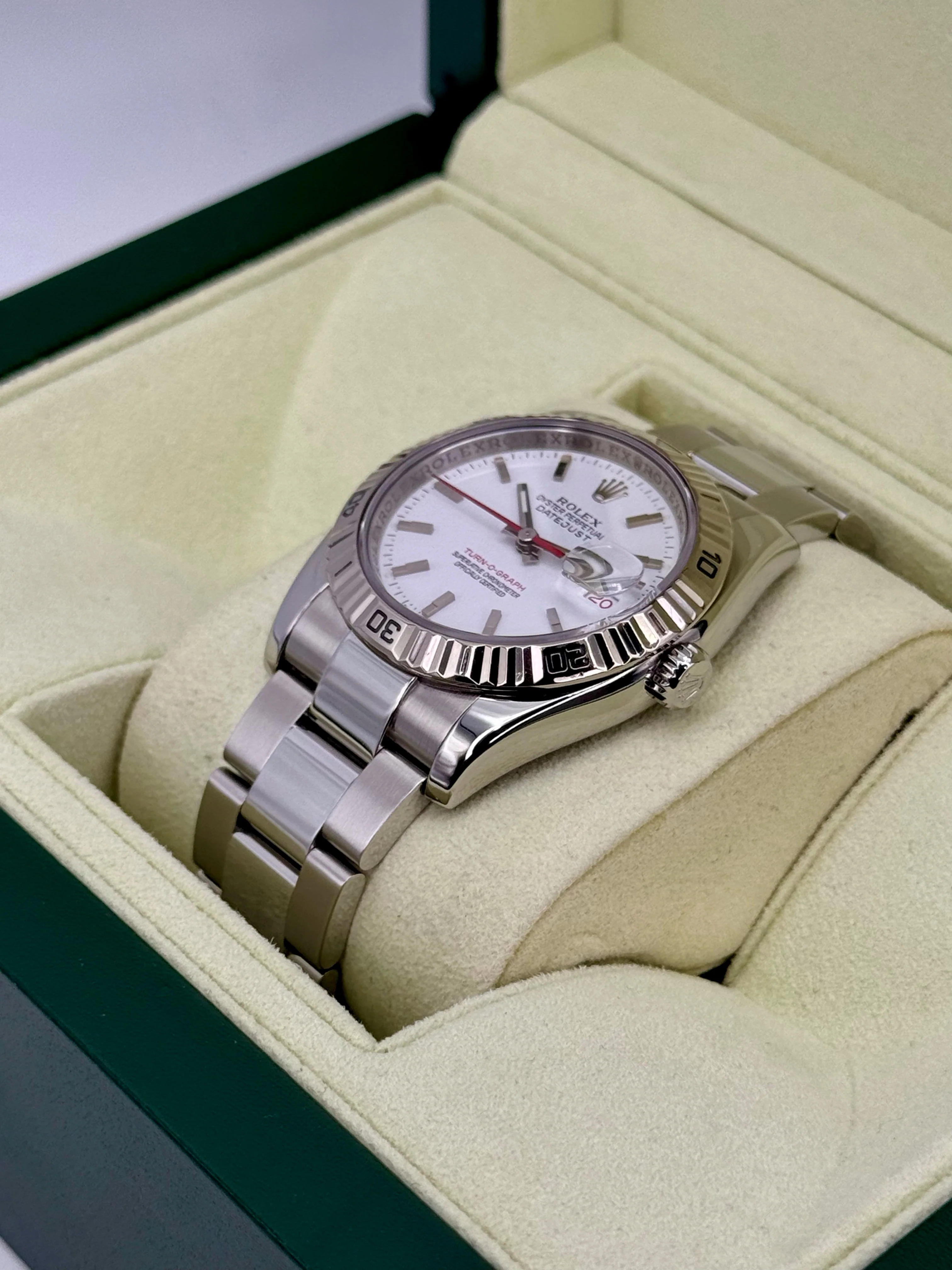 2005 Rolex Datejust Turn-O-Graph 36mm 116264 Oyster White Dial - Image 5