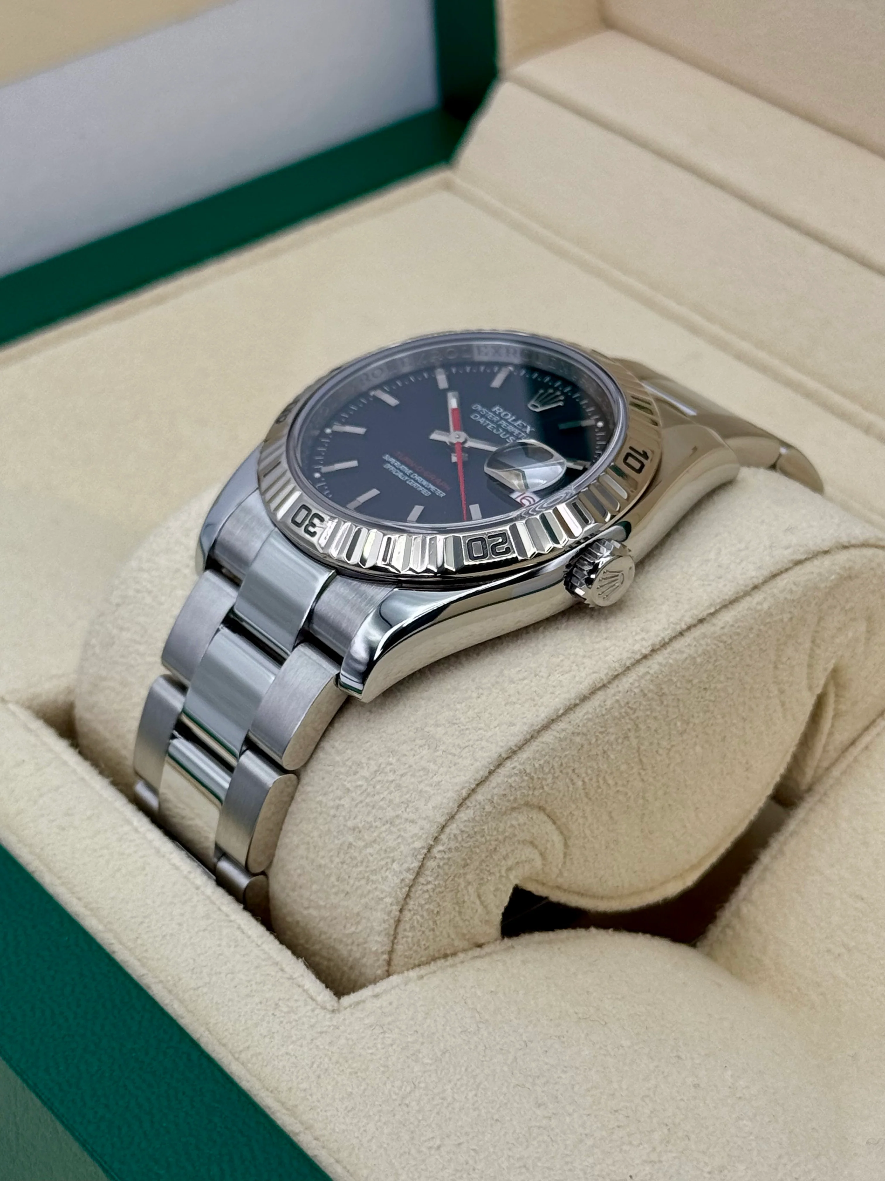 2005 Rolex Datejust Turn-O-Graph 36mm 116264 Oyster Black Dial Dial - Image 5