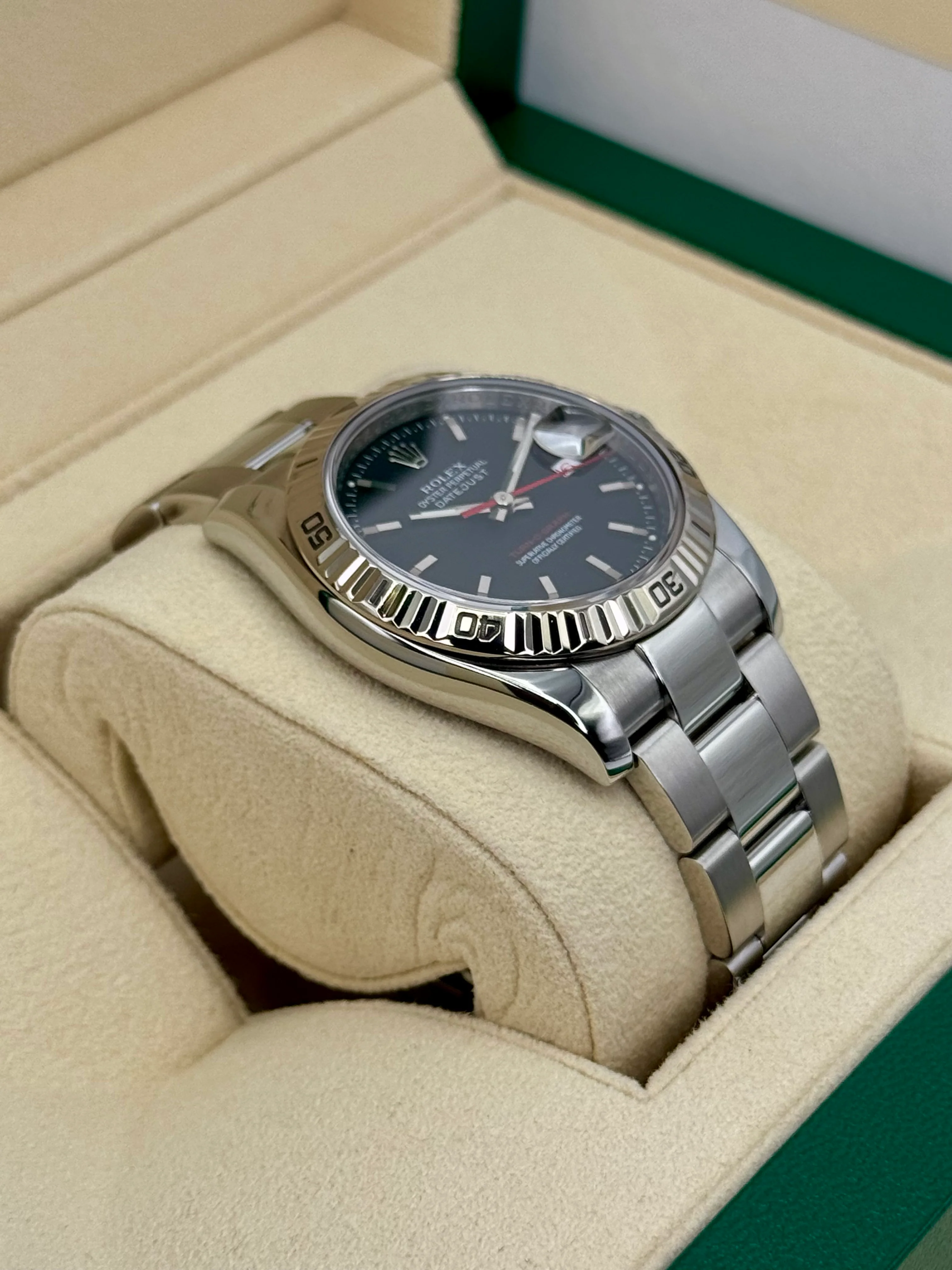 2005 Rolex Datejust Turn-O-Graph 36mm 116264 Oyster Black Dial Dial - Image 6