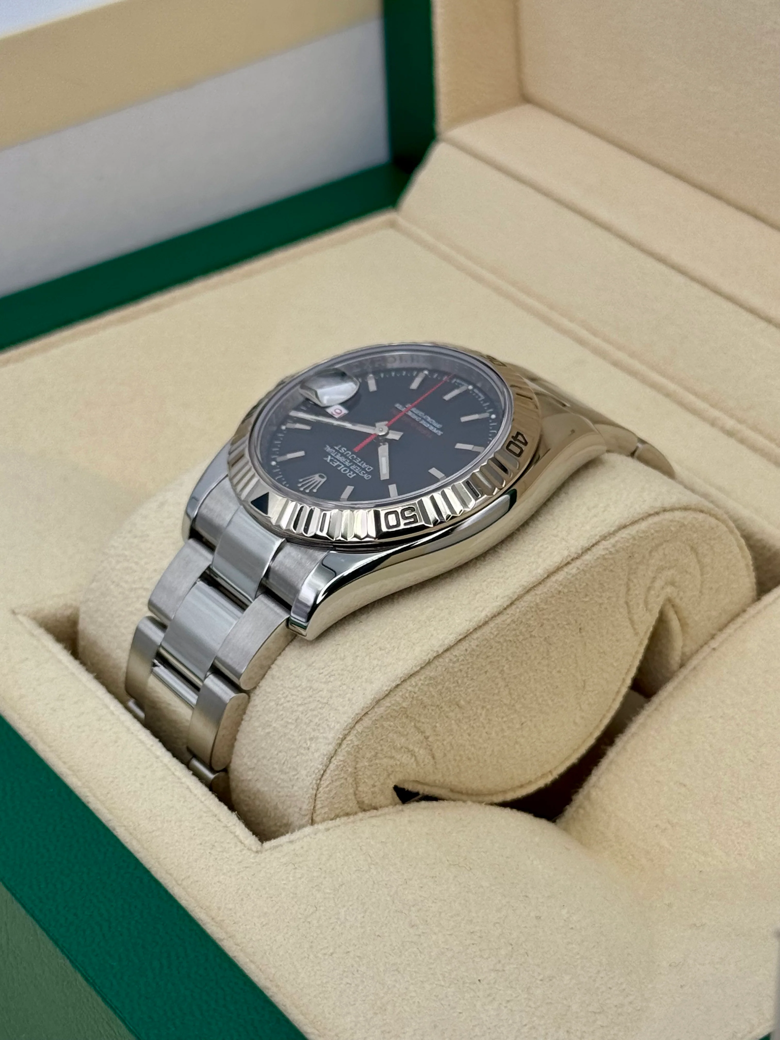 2005 Rolex Datejust Turn-O-Graph 36mm 116264 Oyster Black Dial Dial - Image 7