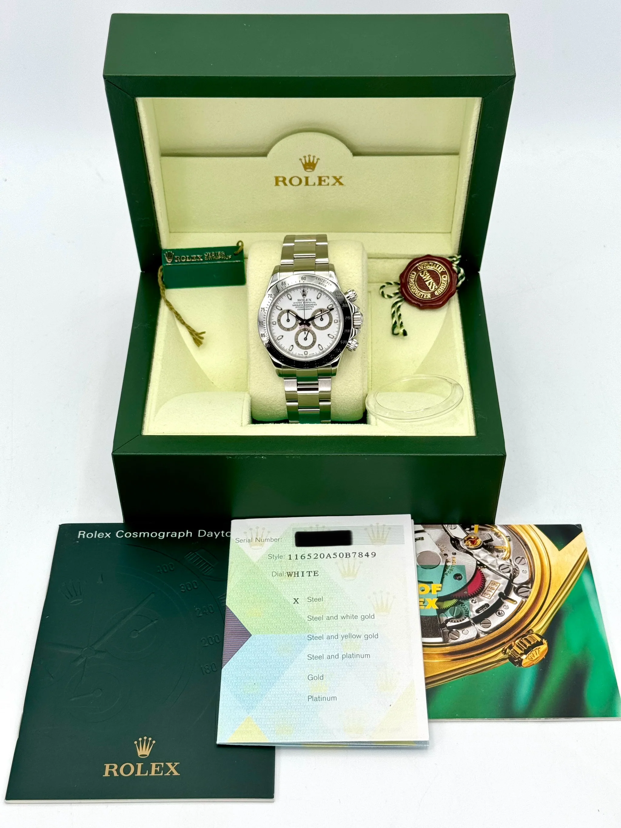 2005 Rolex Daytona 40mm 116520 Stainless Steel White Dial - Image 11
