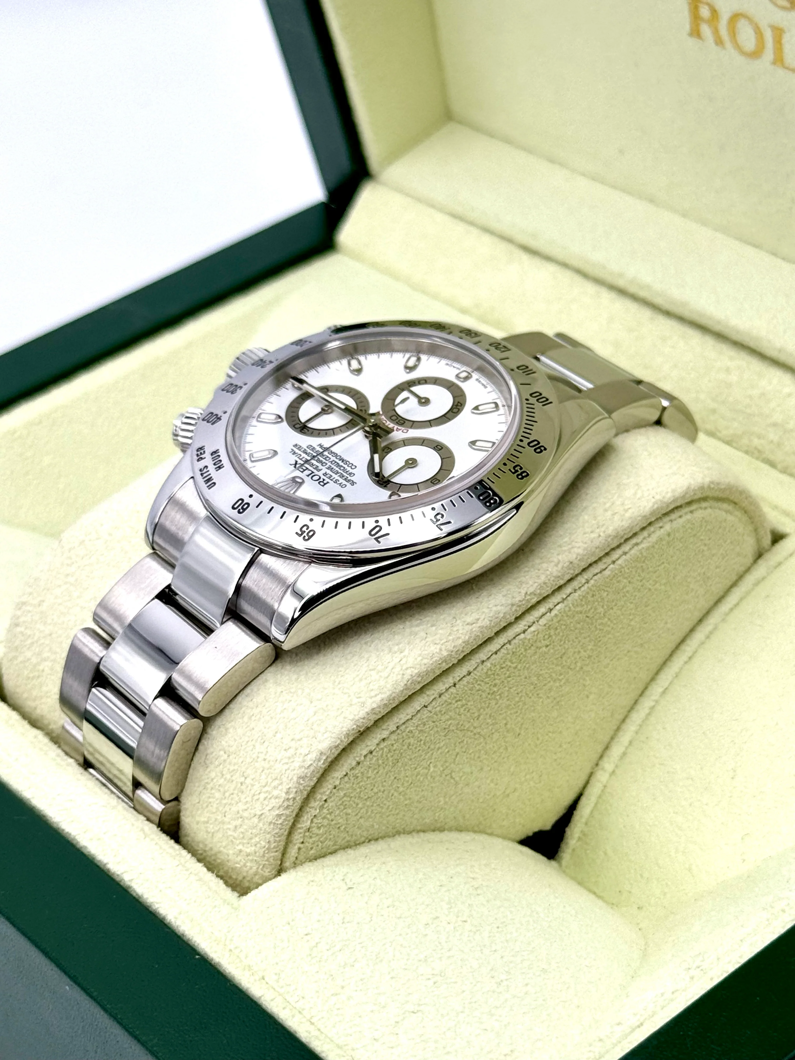 2005 Rolex Daytona 40mm 116520 Stainless Steel White Dial - Image 7