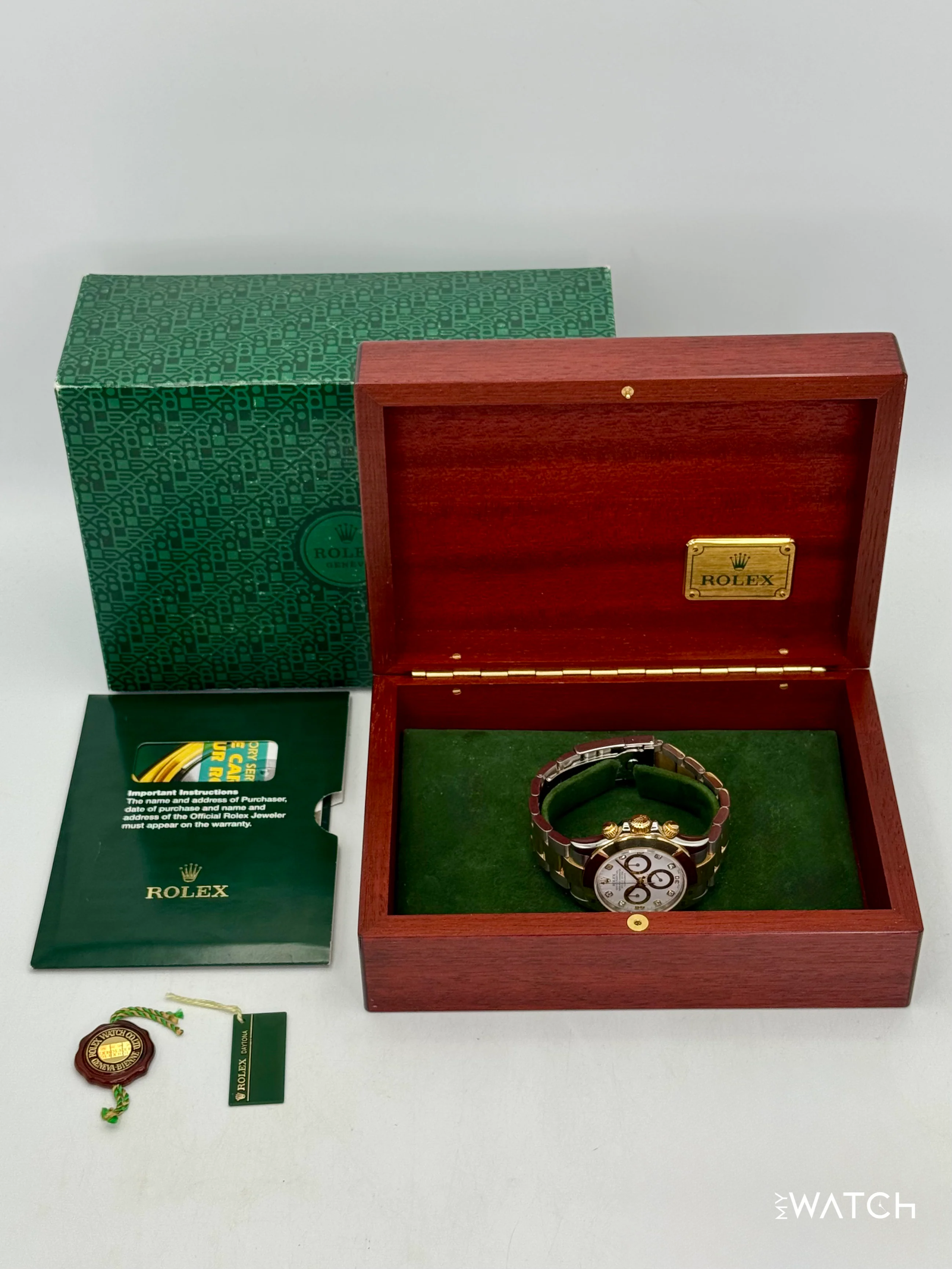 2005 Rolex Daytona 40mm 116523 Two-Tone White Diamond Dial (Collectors Set) - Image 10