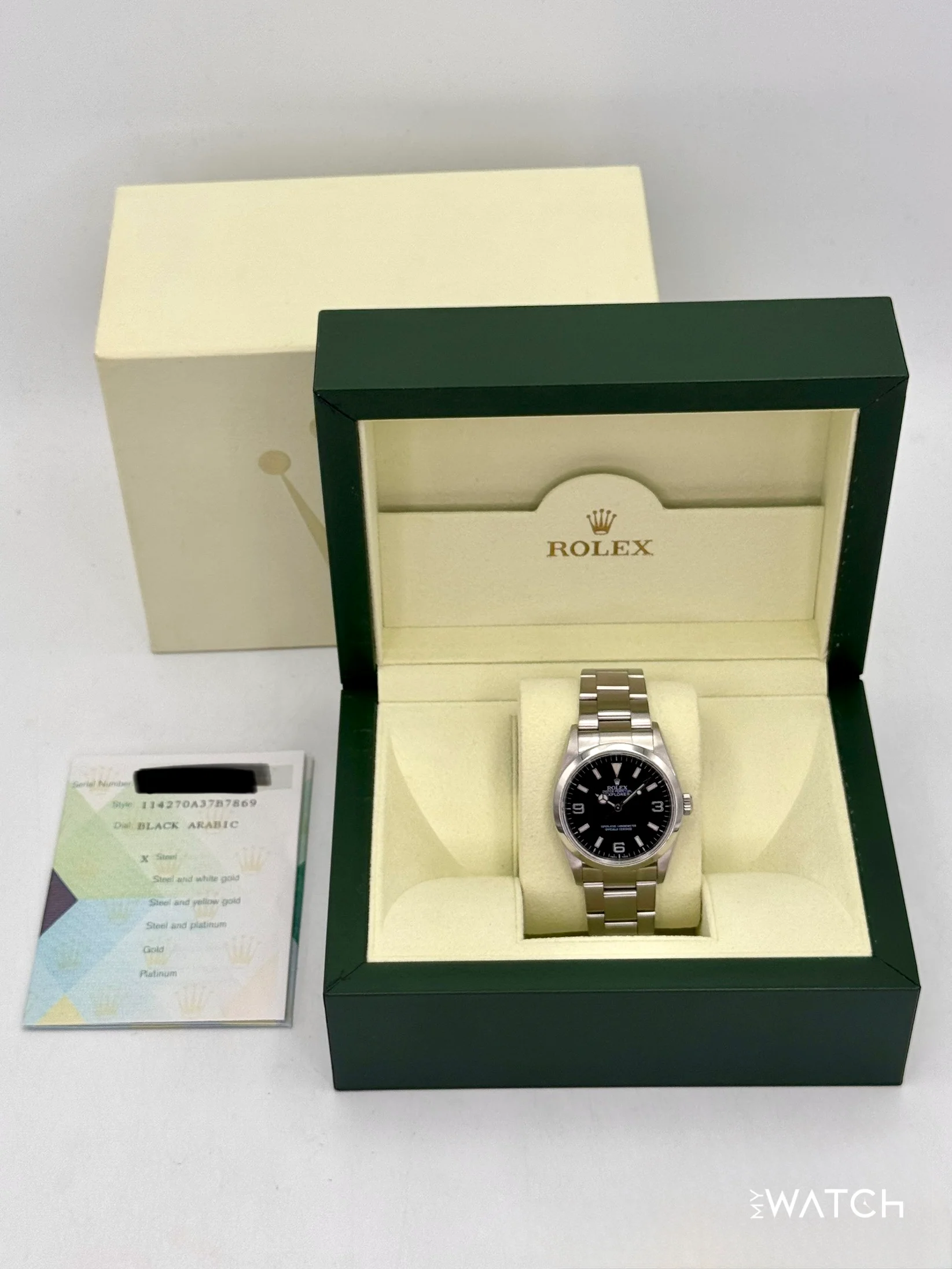 2005 Rolex Explorer 36mm 114270 Stainless Steel Black Dial - Image 9