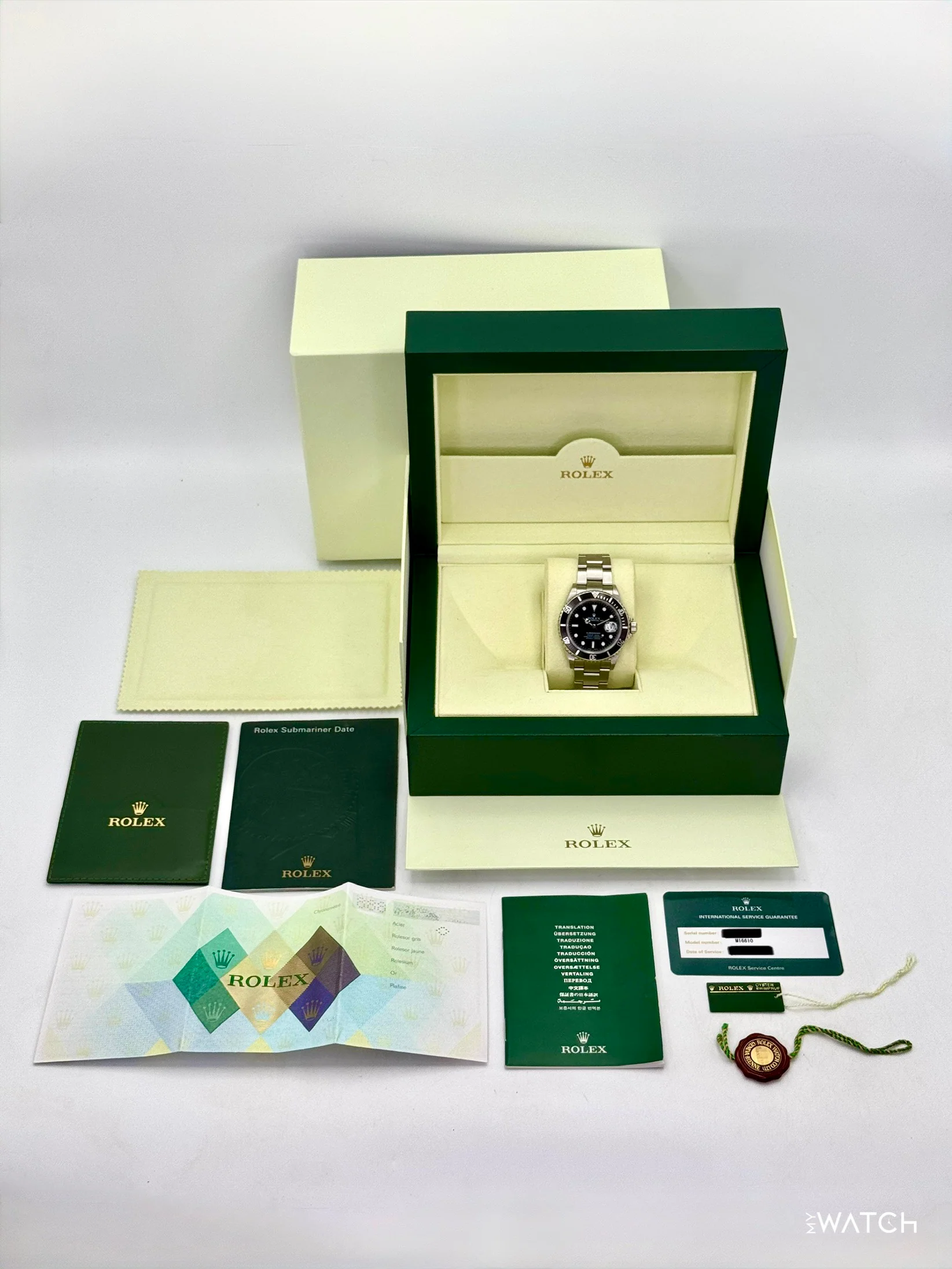 2005 Rolex Submariner 40mm 16610 Stainless Steel Black Dial (Collectors Set) - Image 10