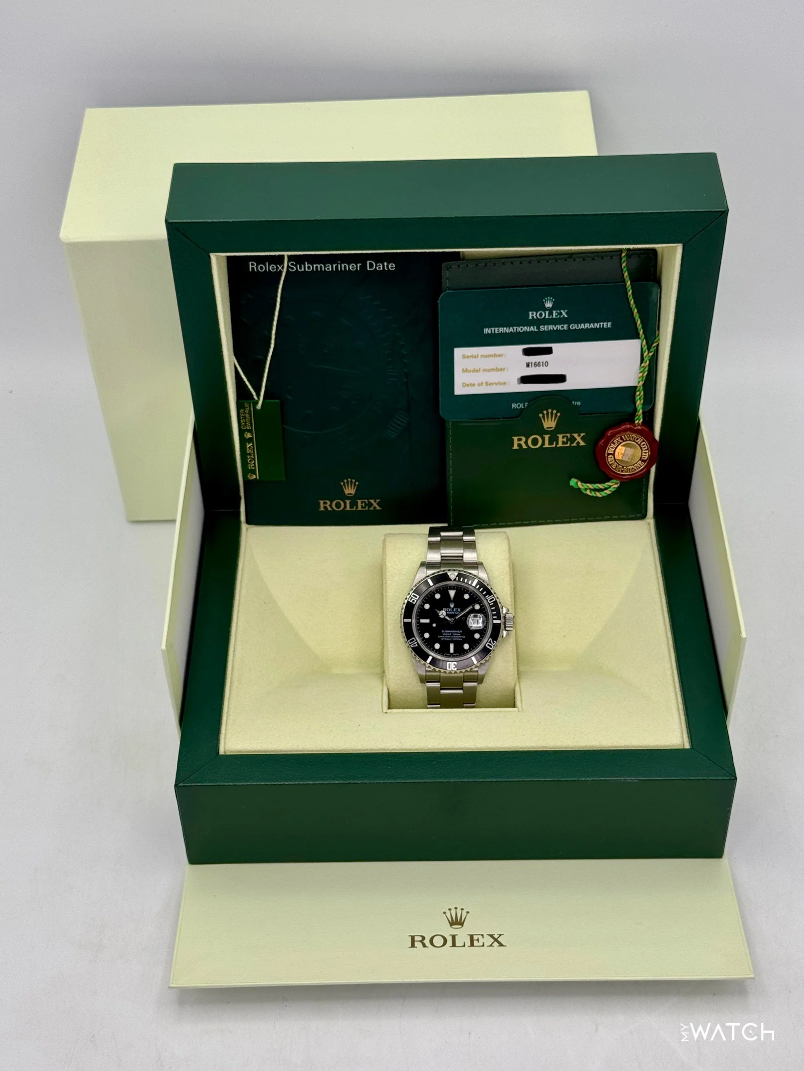 2005 Rolex Submariner 40mm 16610 Stainless Steel Black Dial (Collectors Set) - Image 9