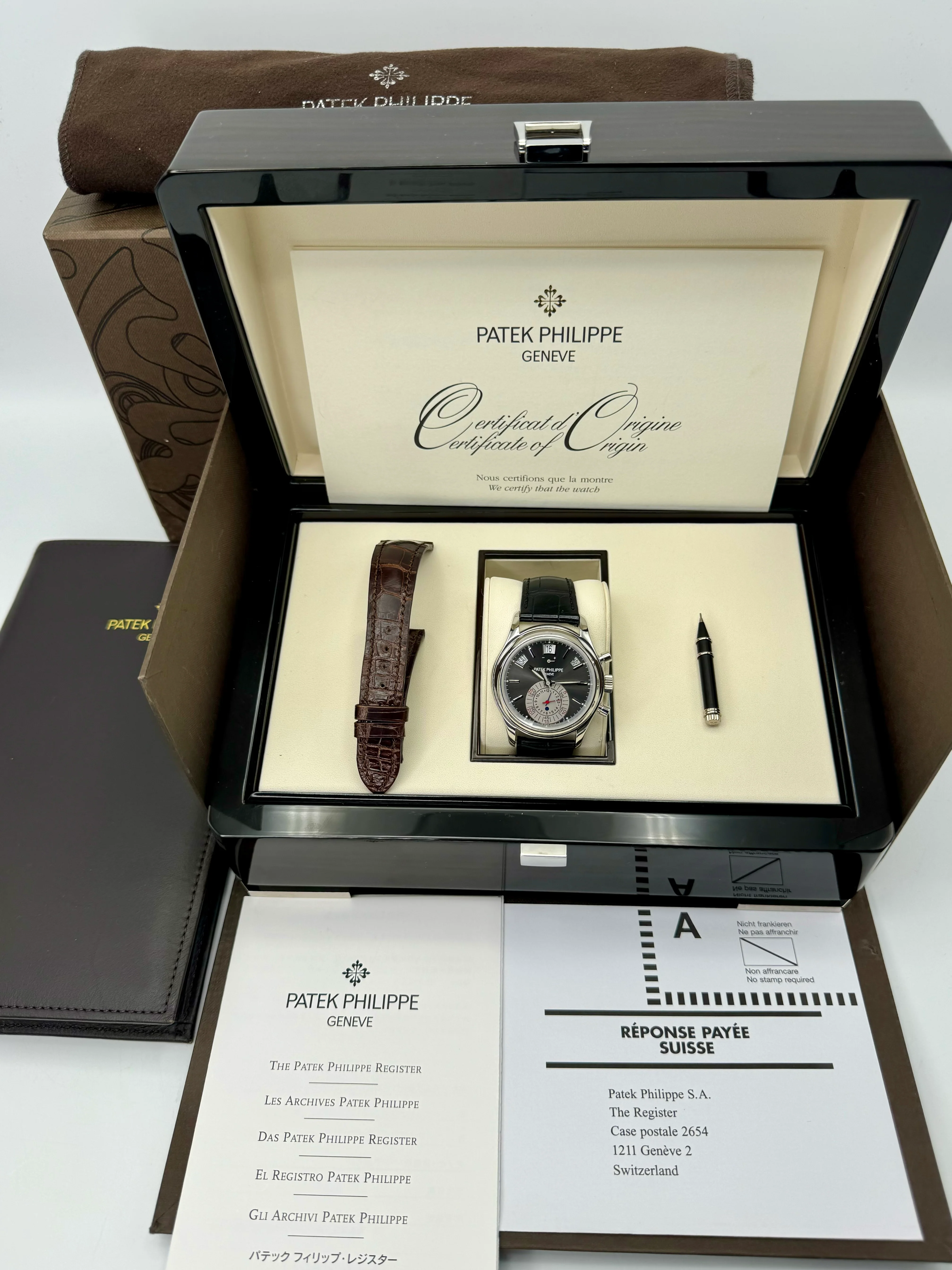 2006 Patek Phillippe Annual Calendar Chrono 40.5mm 5960P Black Dial - Image 13