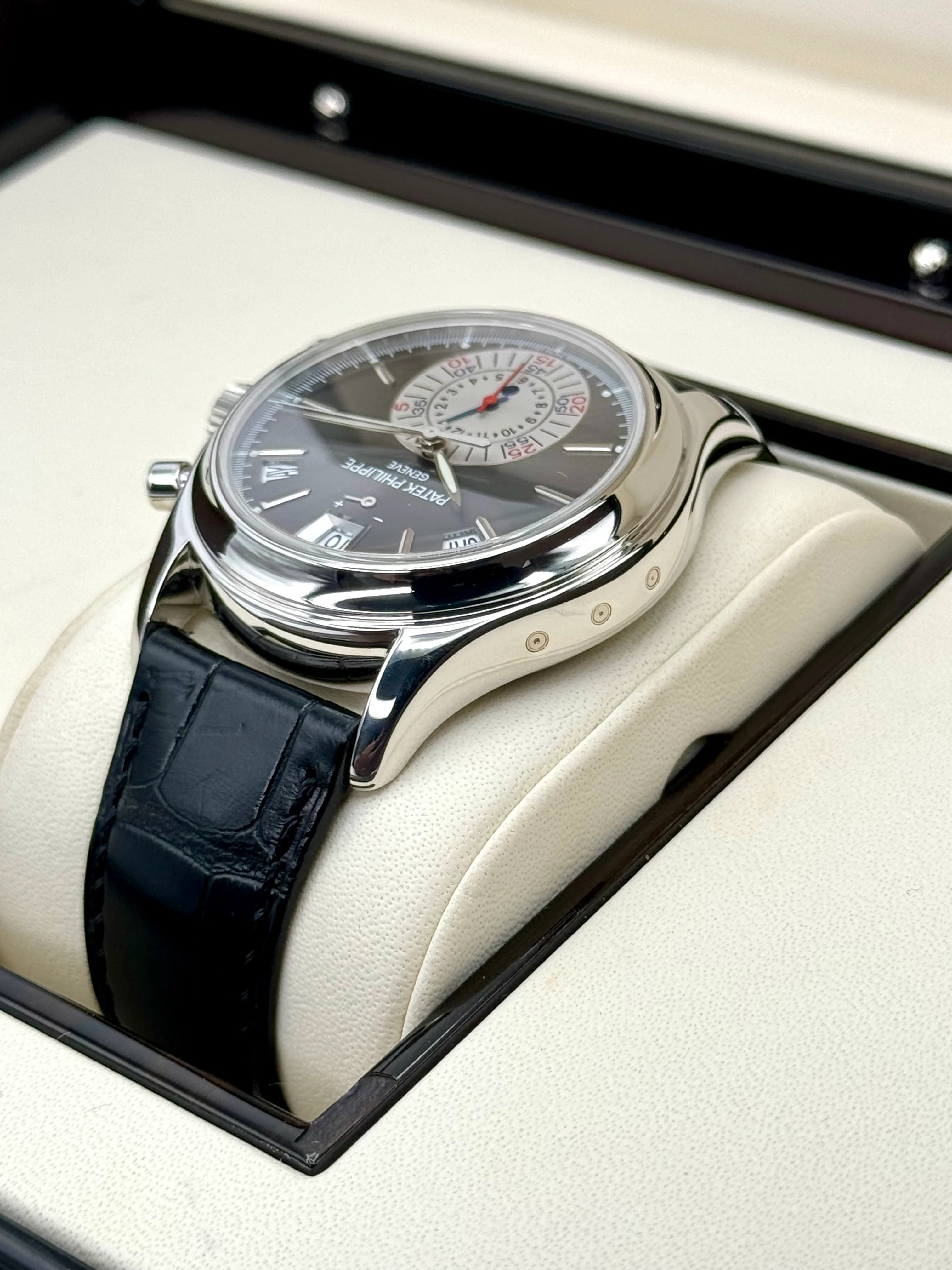 2006 Patek Phillippe Annual Calendar Chrono 40.5mm 5960P Black Dial - Image 7