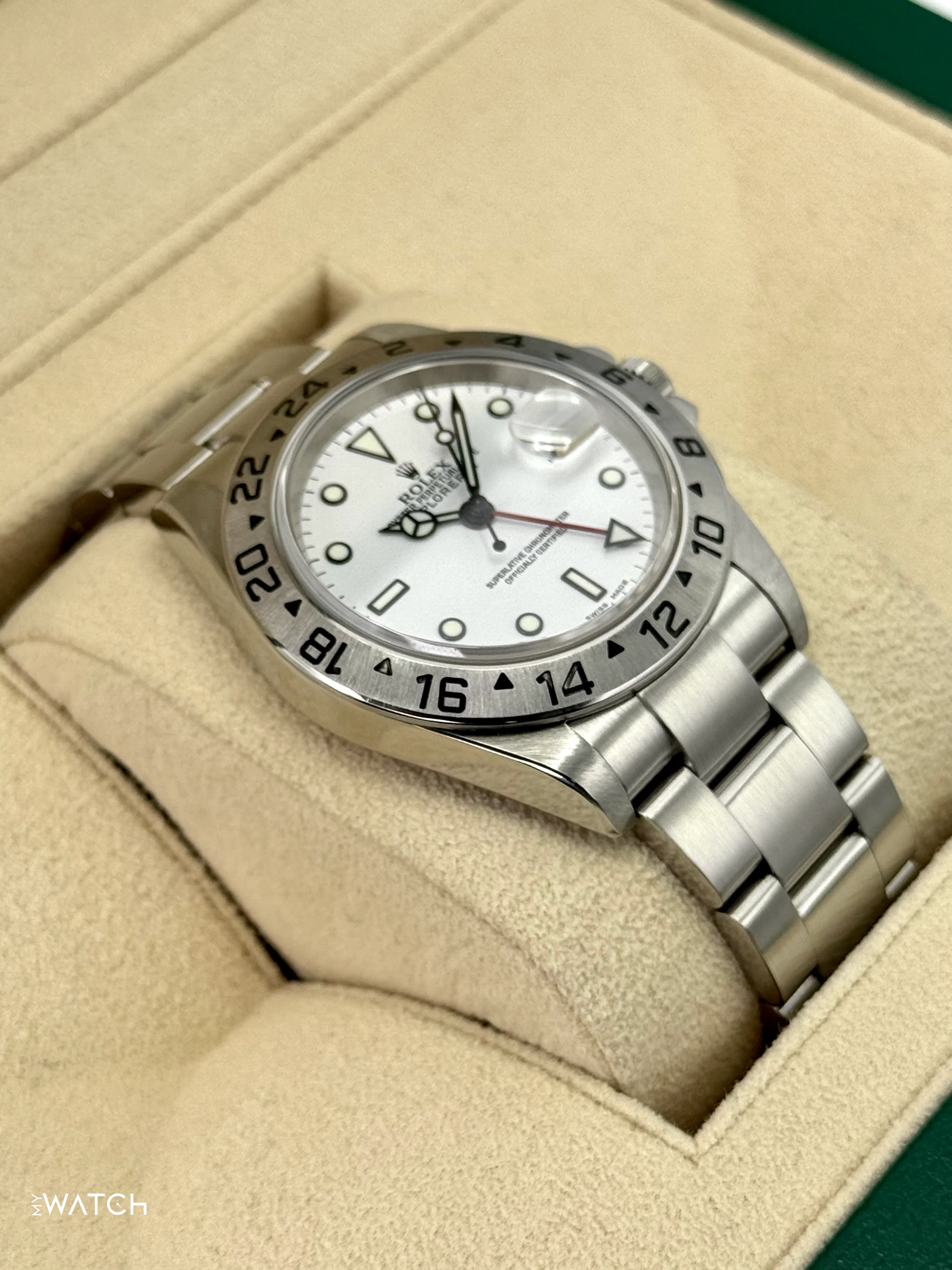 2006 Rolex Explorer II 40mm 16570 Stainless Steel Polar White Dial - Image 6