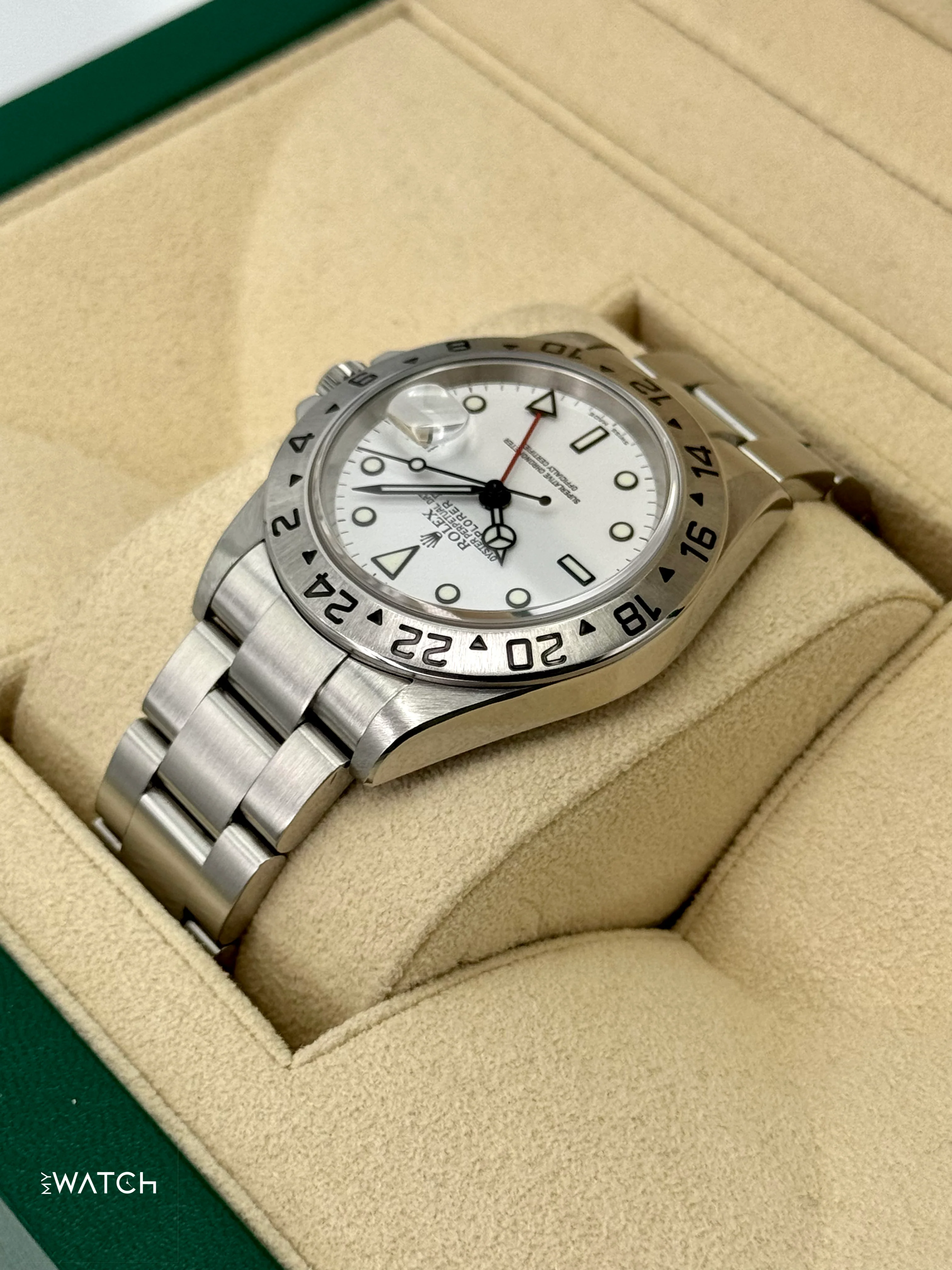 2006 Rolex Explorer II 40mm 16570 Stainless Steel Polar White Dial - Image 7