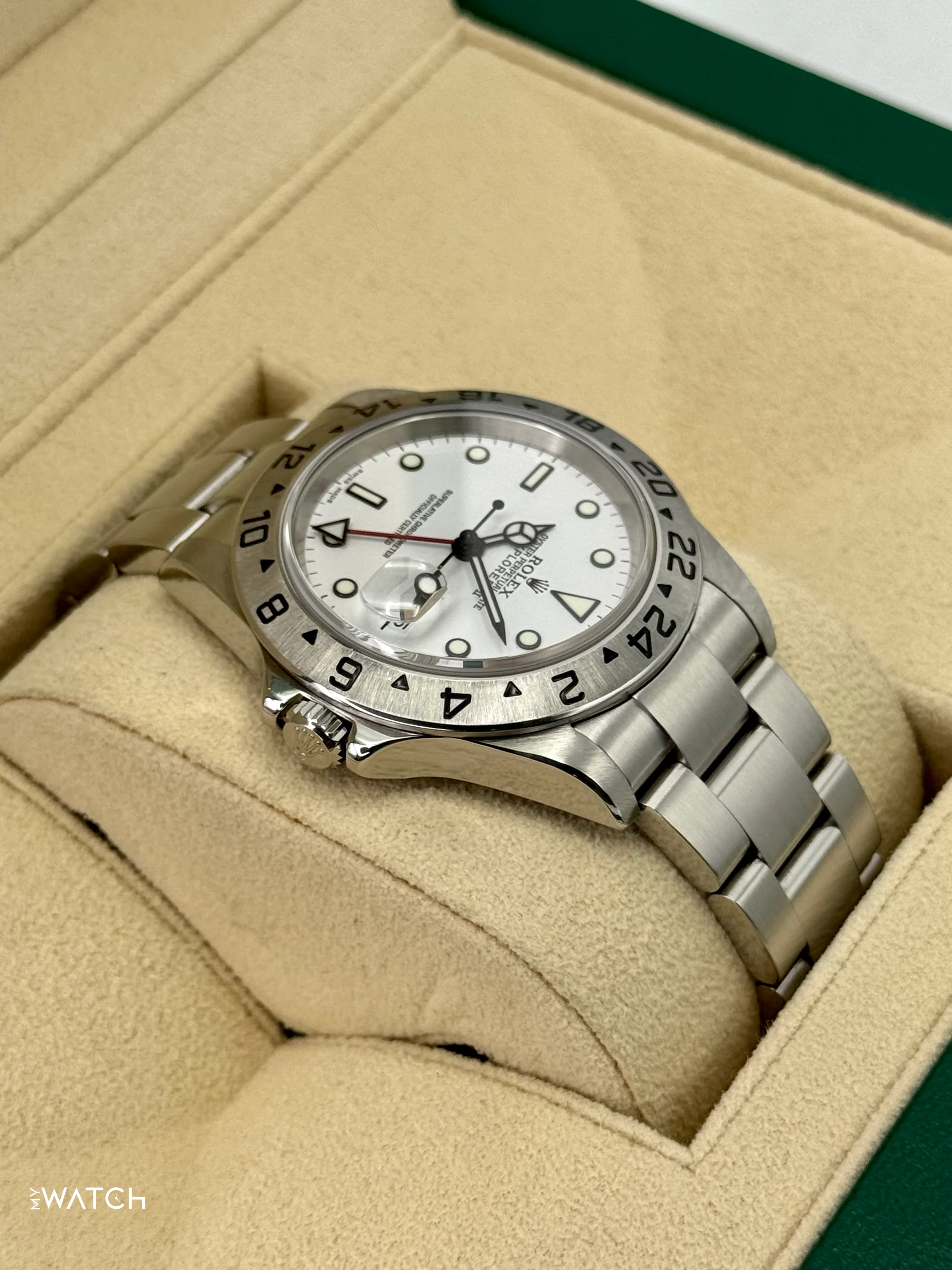 2006 Rolex Explorer II 40mm 16570 Stainless Steel Polar White Dial - Image 8
