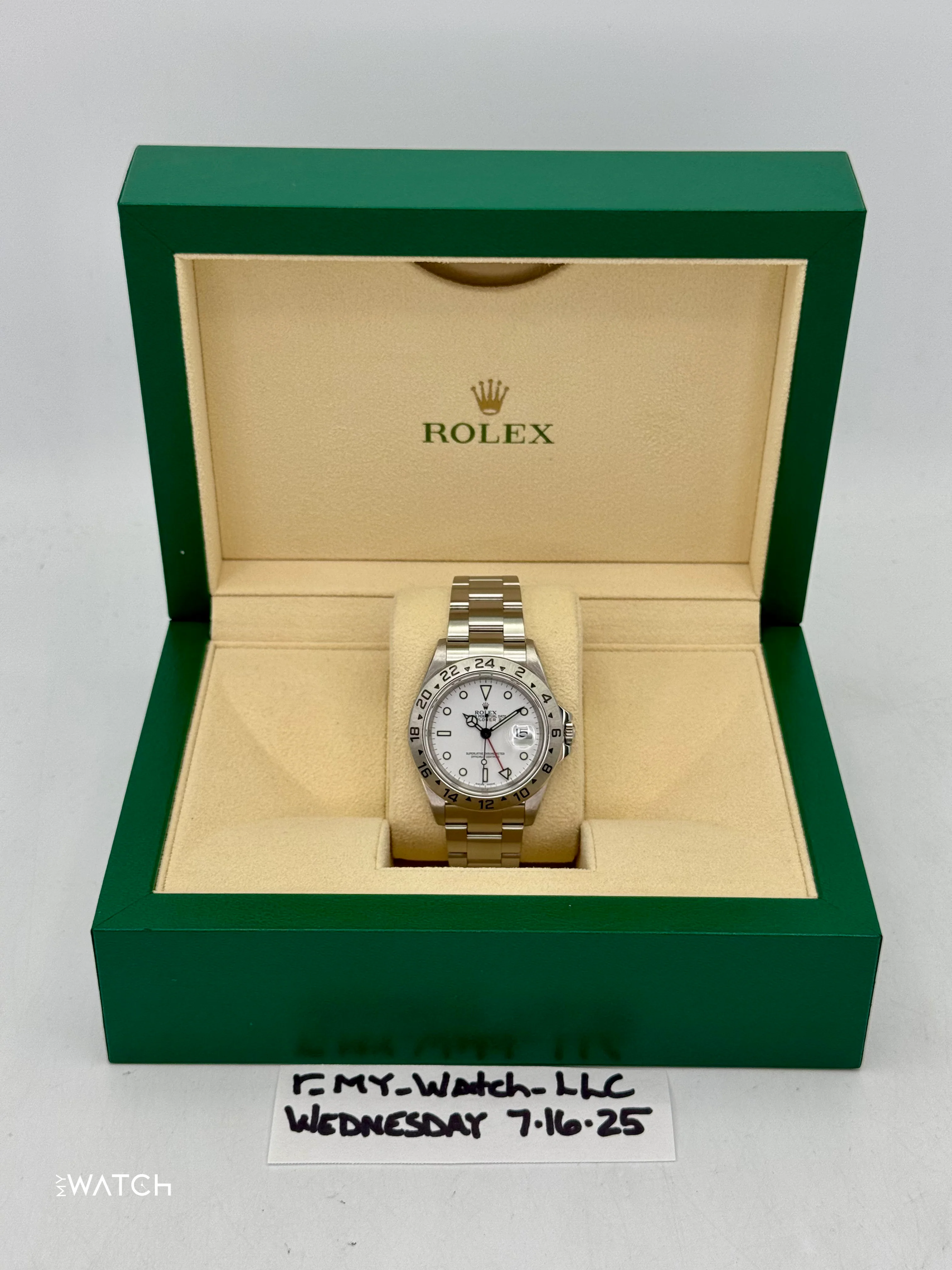 2006 Rolex Explorer II 40mm 16570 Stainless Steel Polar White Dial - Image 9