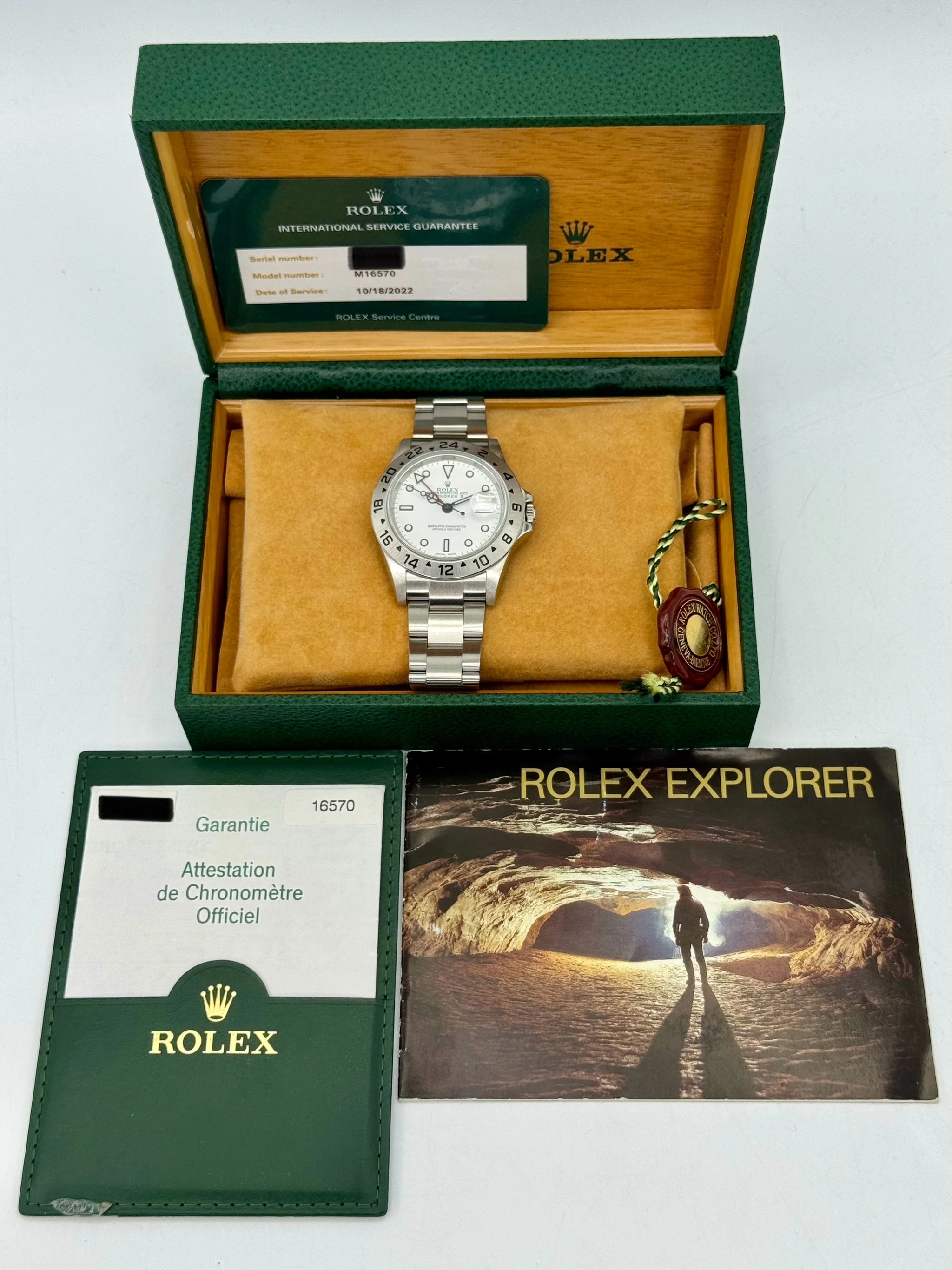 2006 Rolex Explorer II 40mm 16570 Stainless Steel Polar White Dial - Image 11