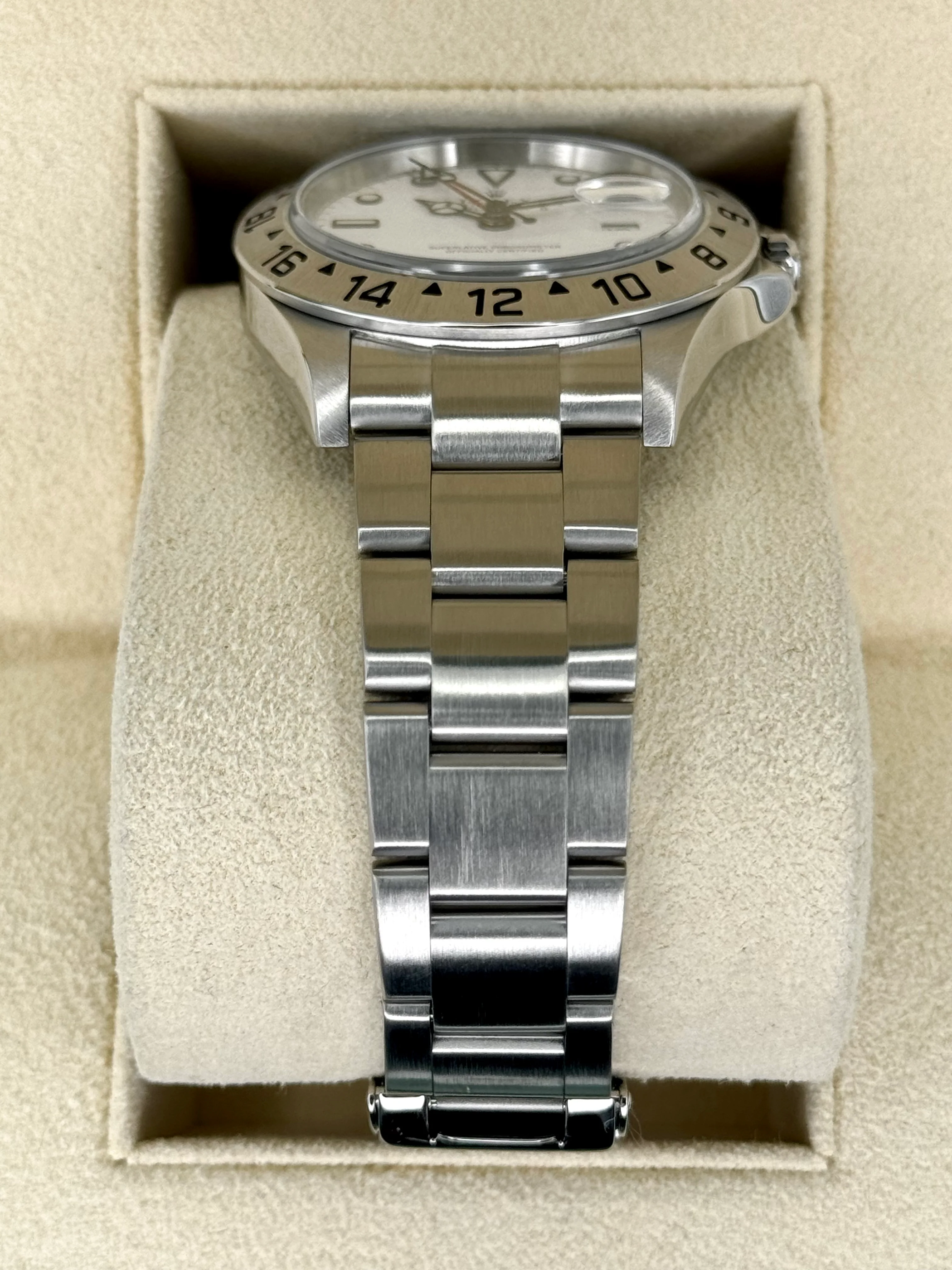 2006 Rolex Explorer II 40mm 16570 Stainless Steel Polar White Dial - Image 3