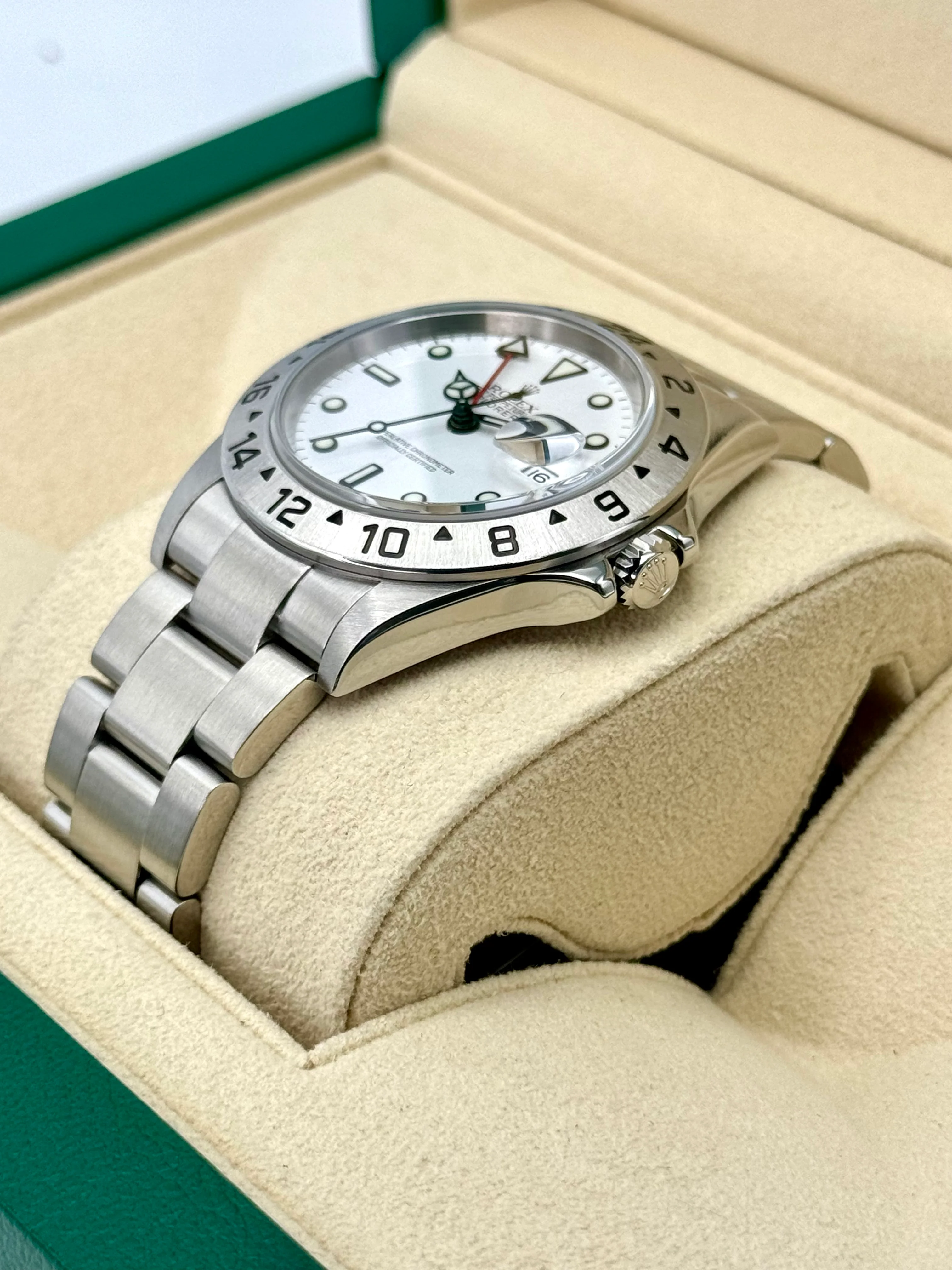 2006 Rolex Explorer II 40mm 16570 Stainless Steel Polar White Dial - Image 5