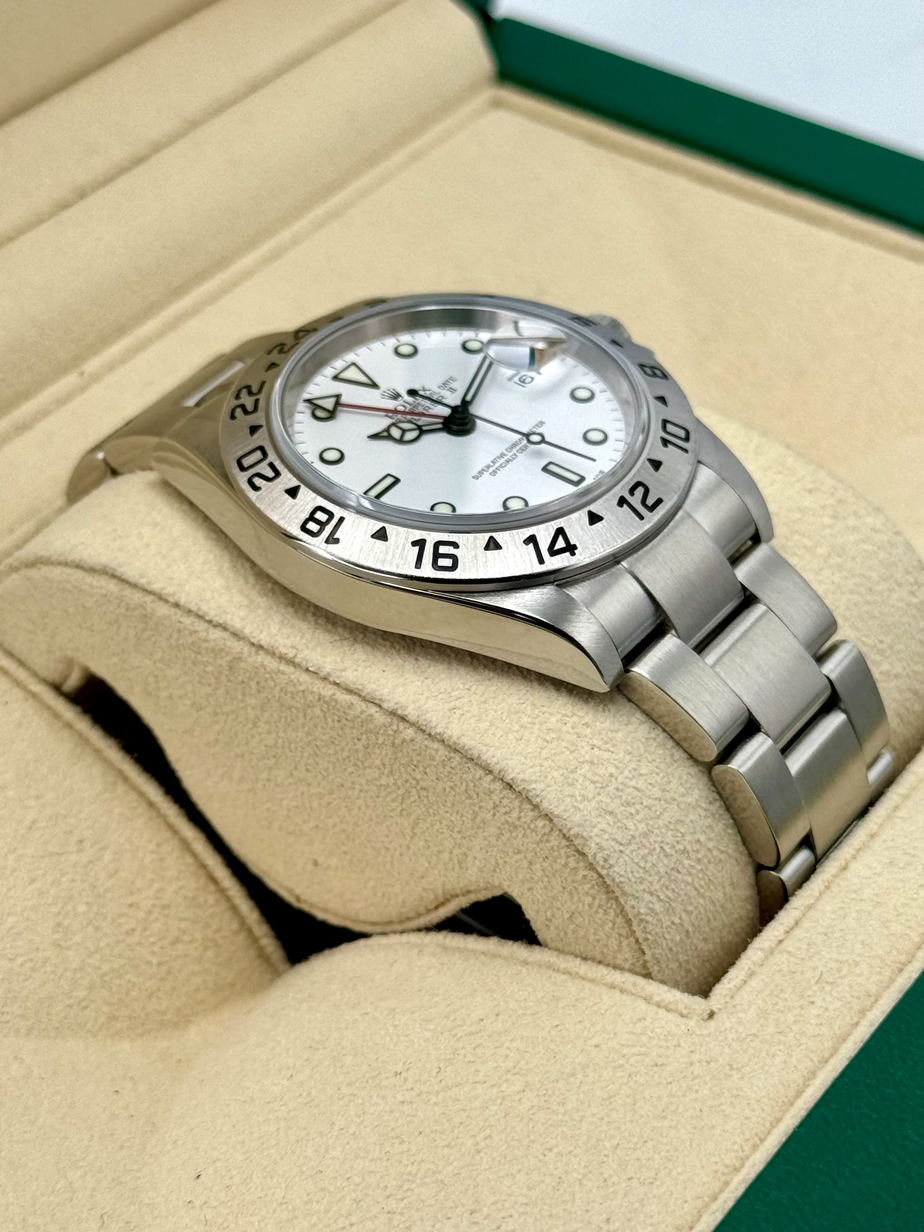 2006 Rolex Explorer II 40mm 16570 Stainless Steel Polar White Dial - Image 6