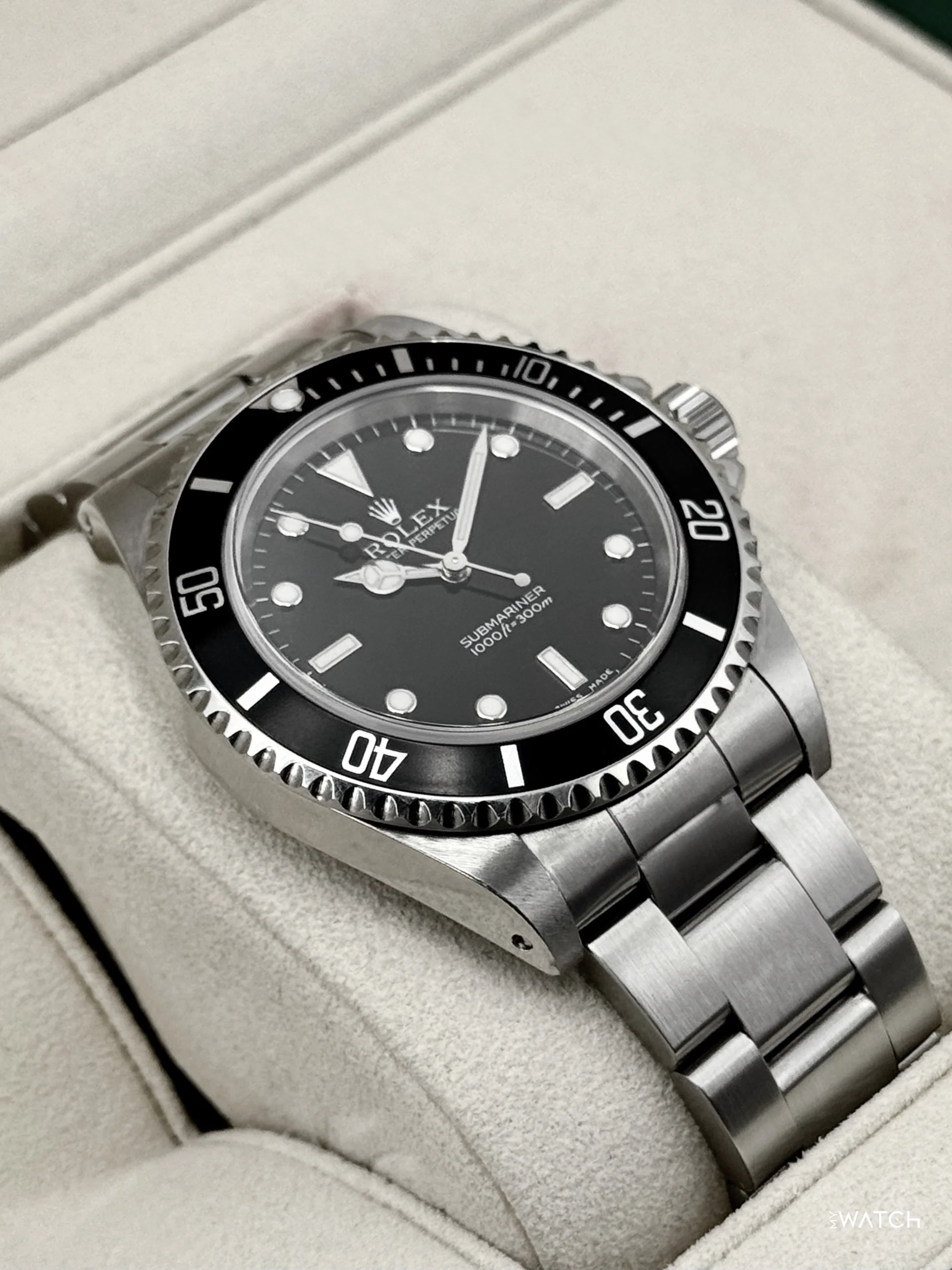 2006 Rolex Submariner 40mm 14060M Stainless Steel Two-Liner Black Dial - Image 6