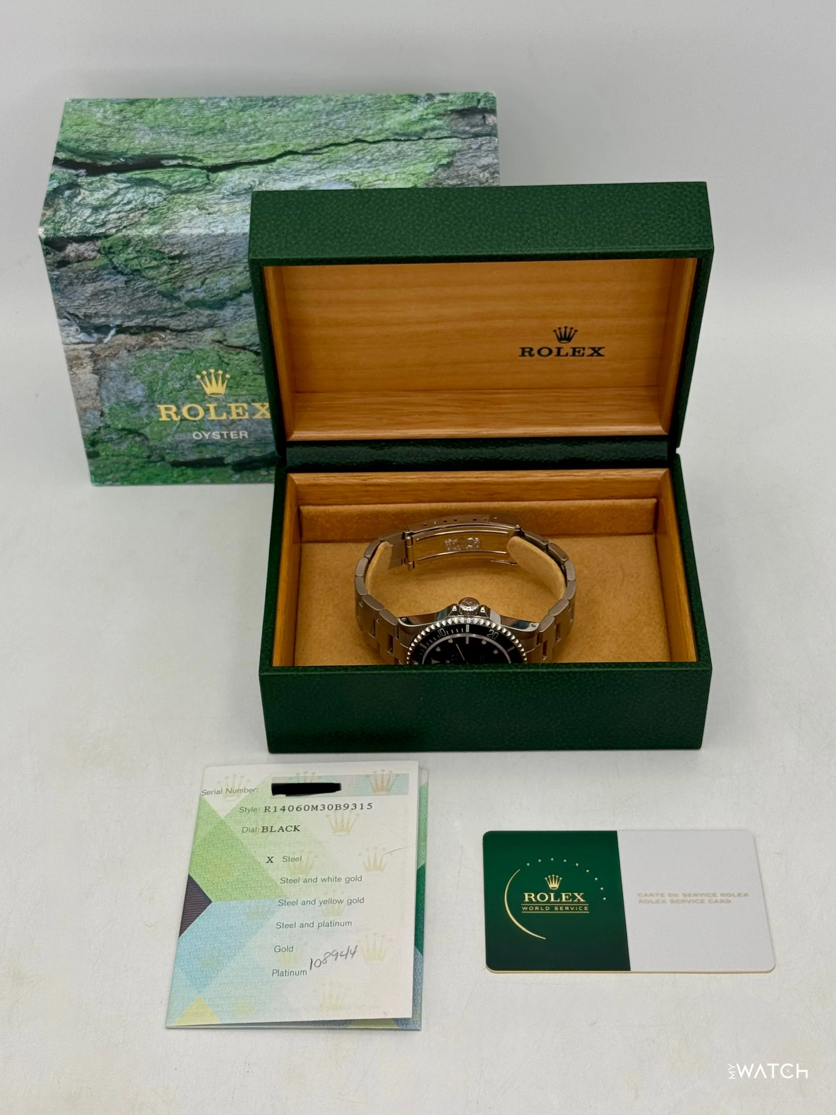 2006 Rolex Submariner 40mm 14060M Stainless Steel Two-Liner Black Dial - Image 9