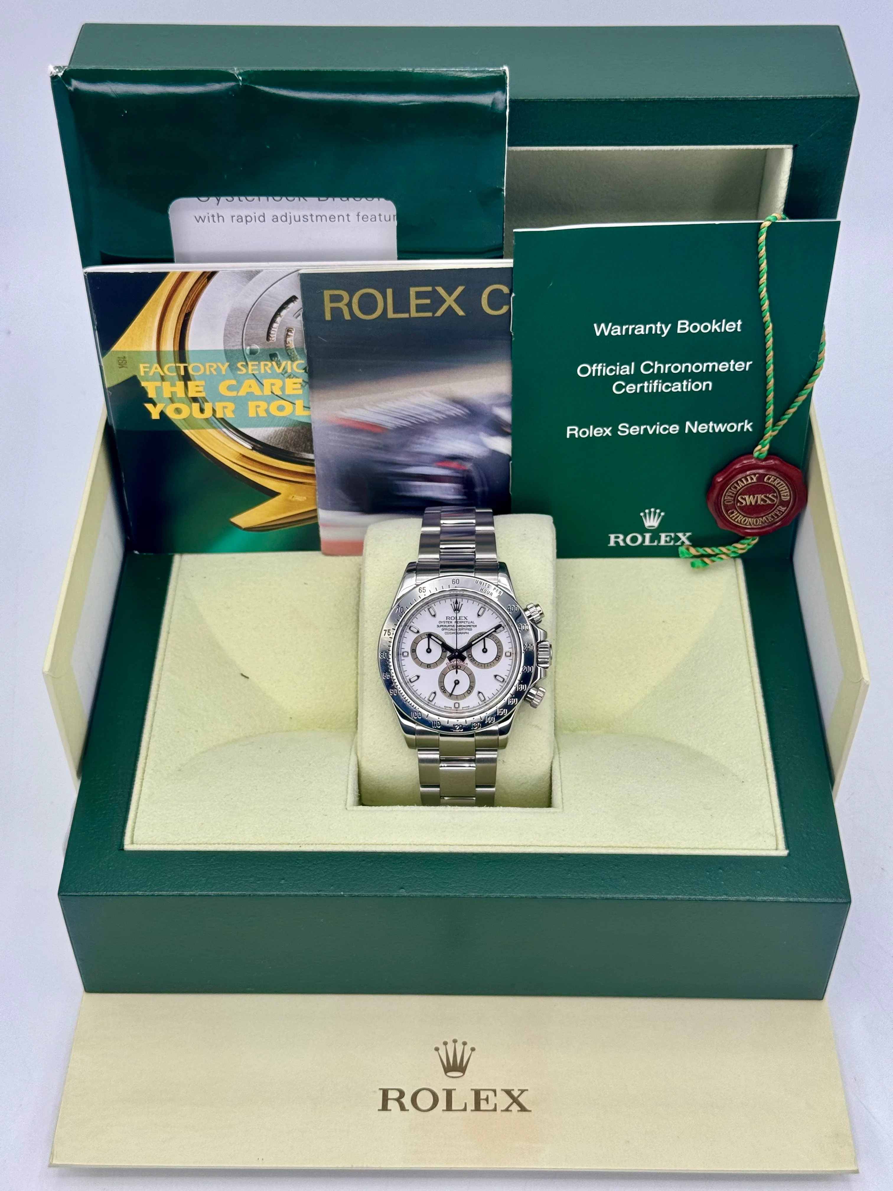 2007 Rolex Daytona 40mm 116520 Stainless Steel White Dial - Image 11