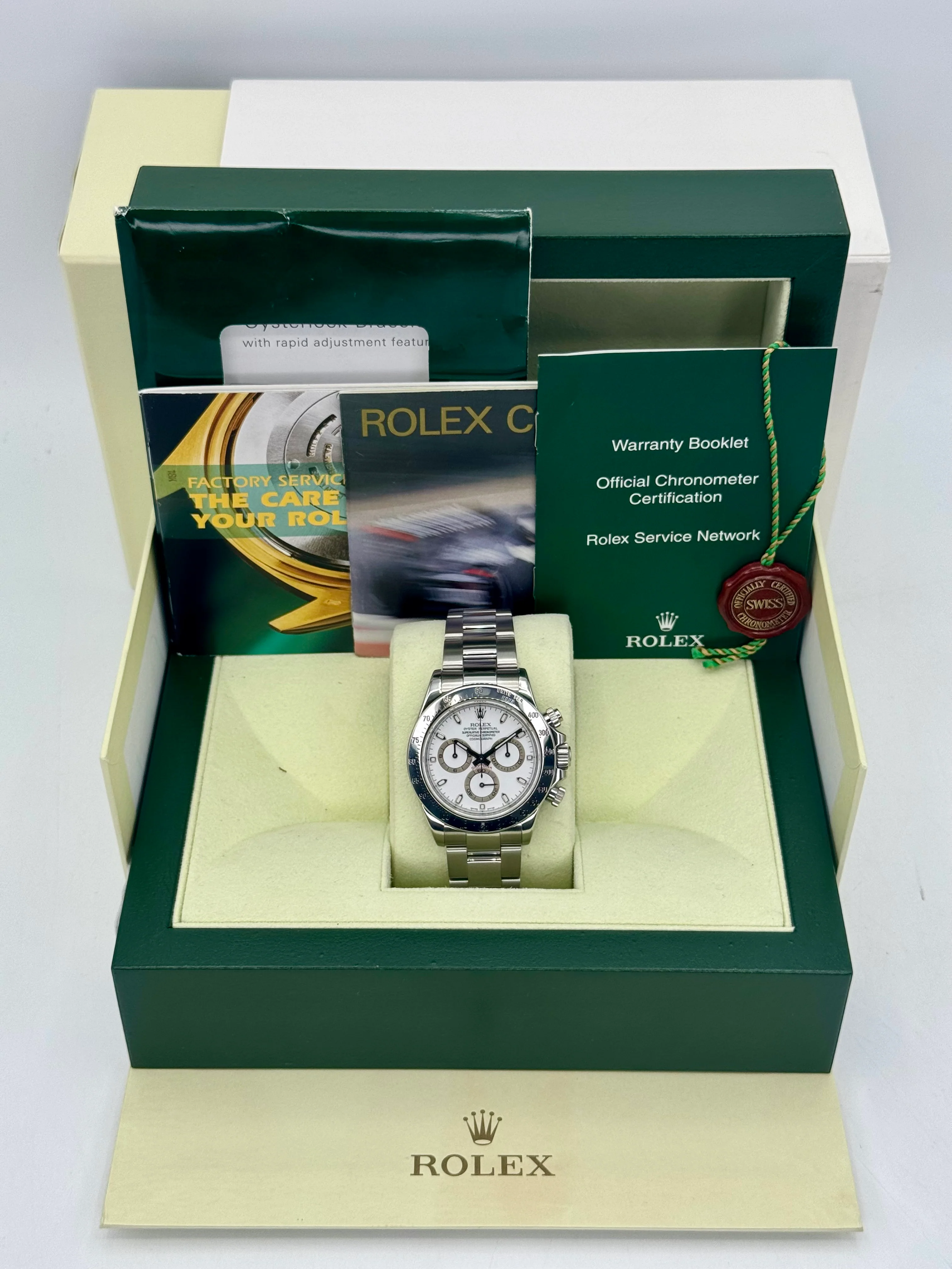 2007 Rolex Daytona 40mm 116520 Stainless Steel White Dial - Image 12
